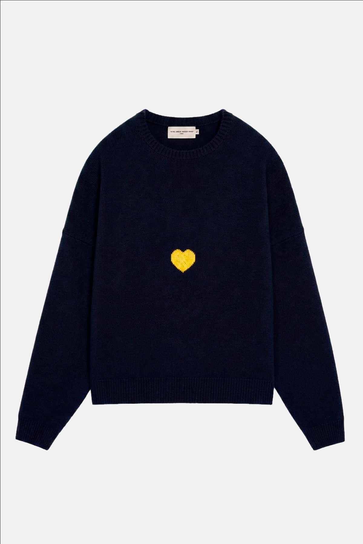 Heart Sweater Navy