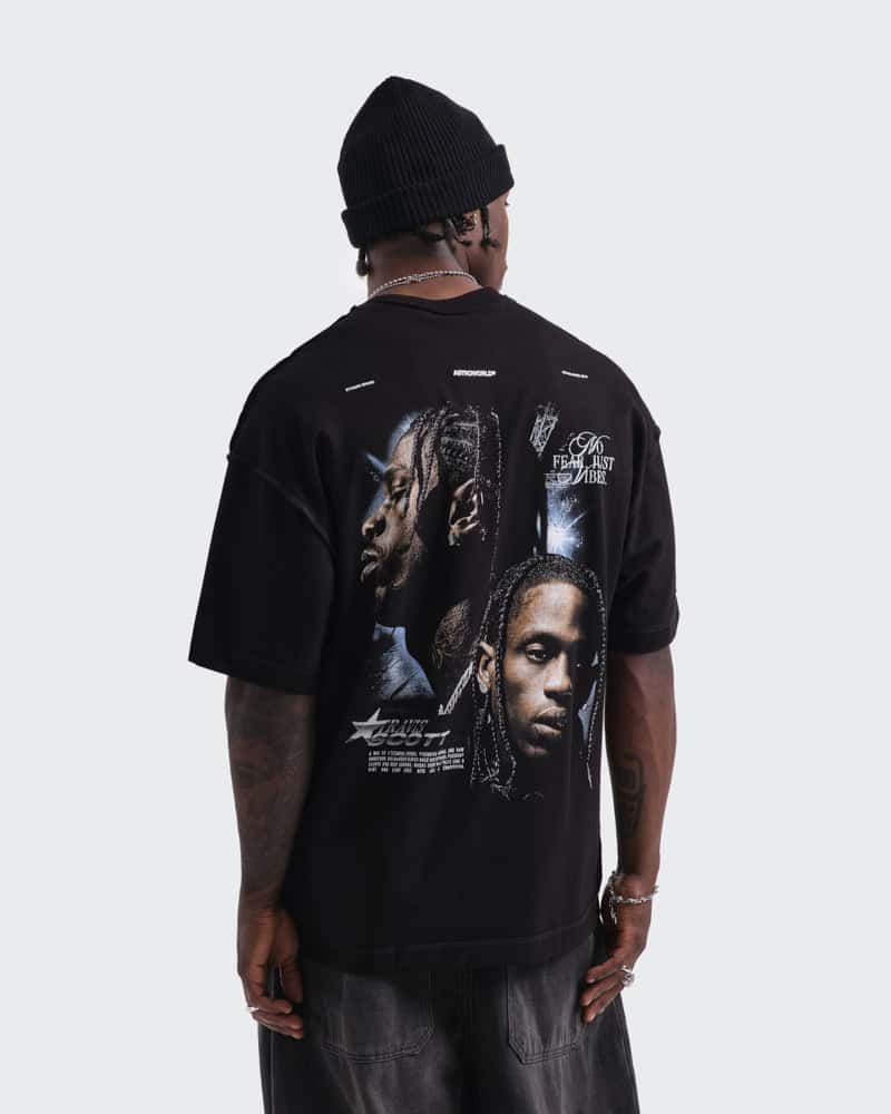Camiseta Negra Oversize Night Vision - miniatura 1