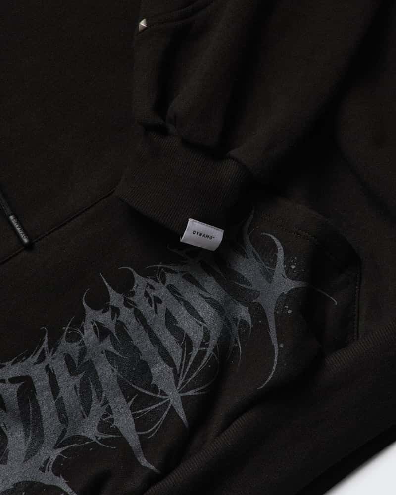 Hoodie Negro Oversize Obsidian - miniatura 5