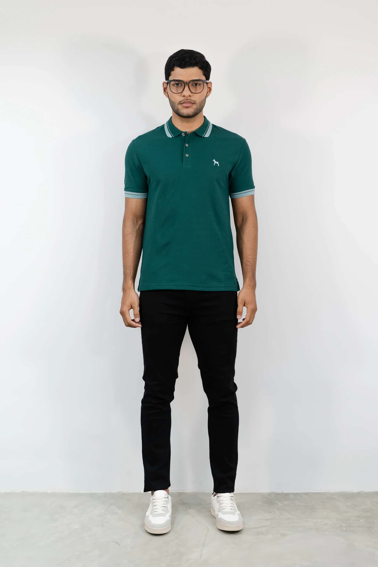 Polo Básica Verde Oscuro