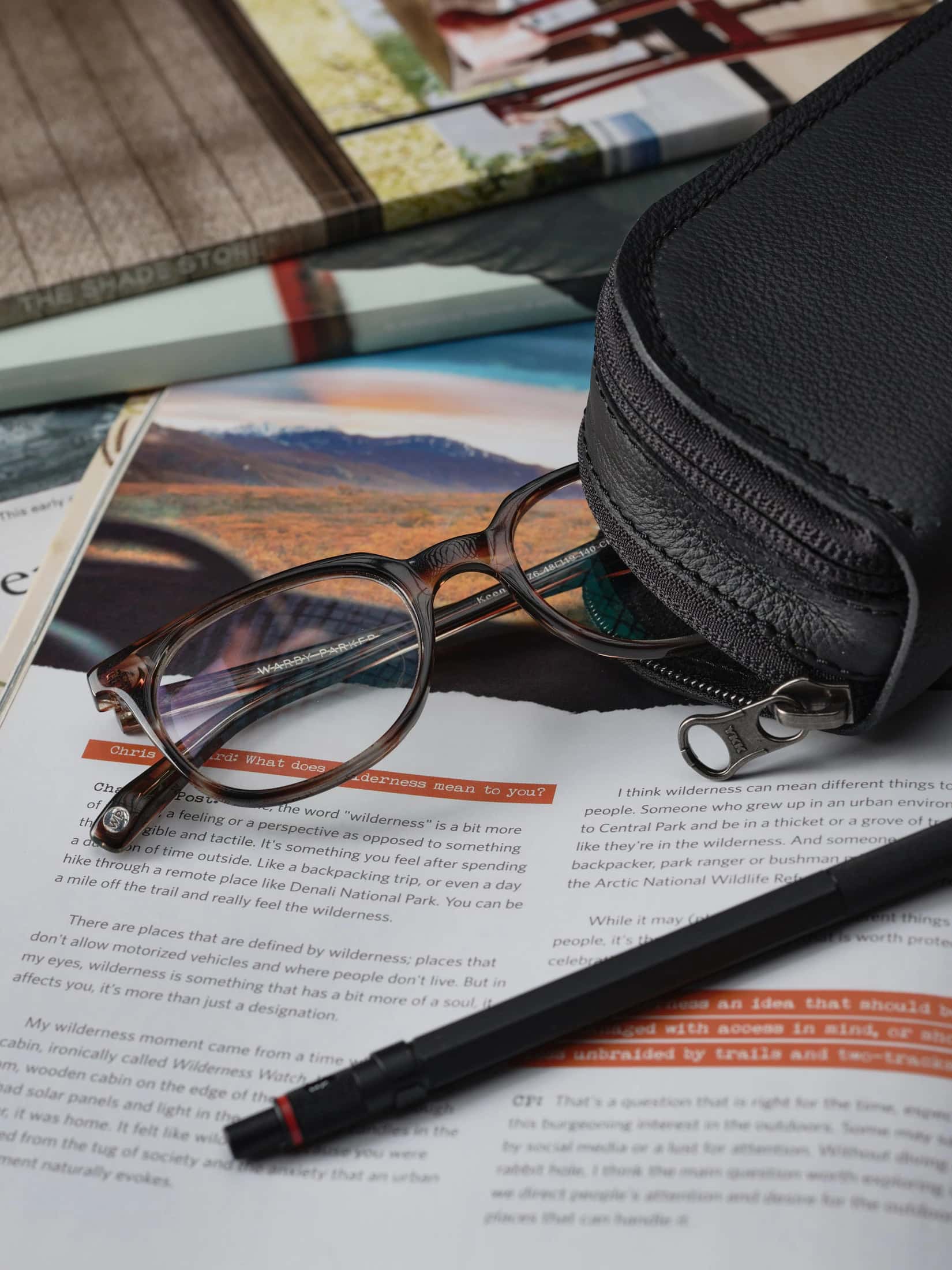Double Glasses Case · Black