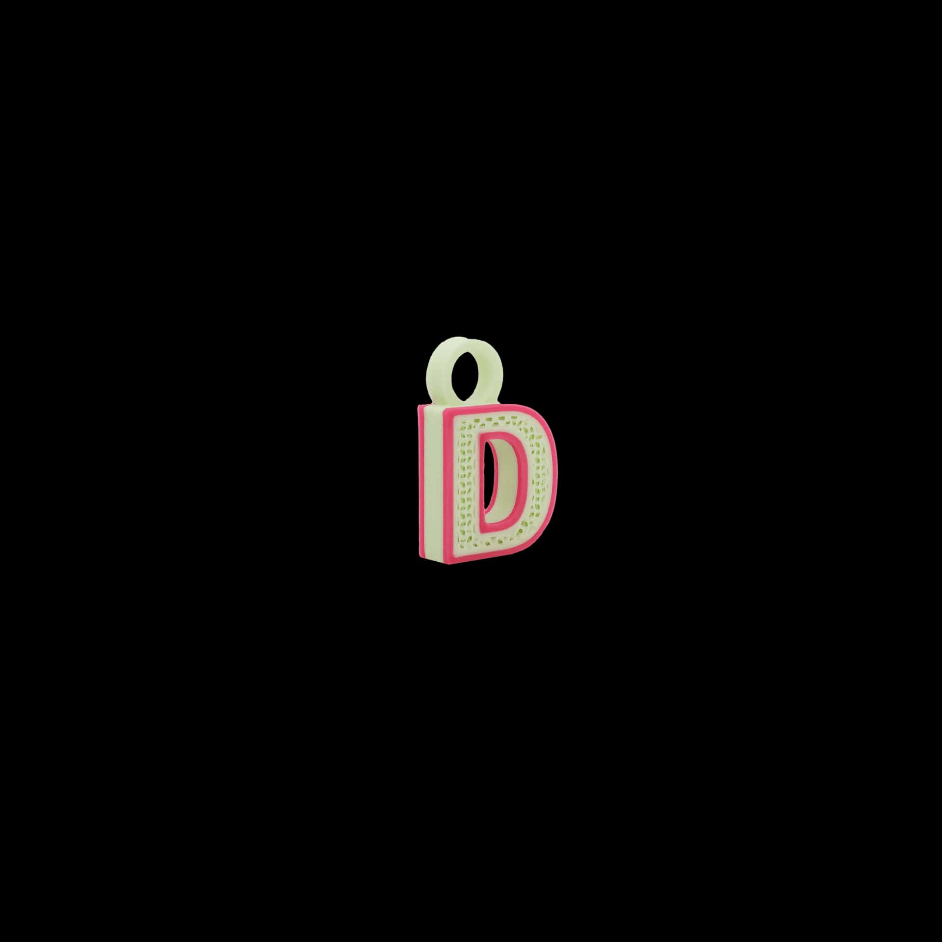 DIJE LETRA - MENTA + MAGENTA