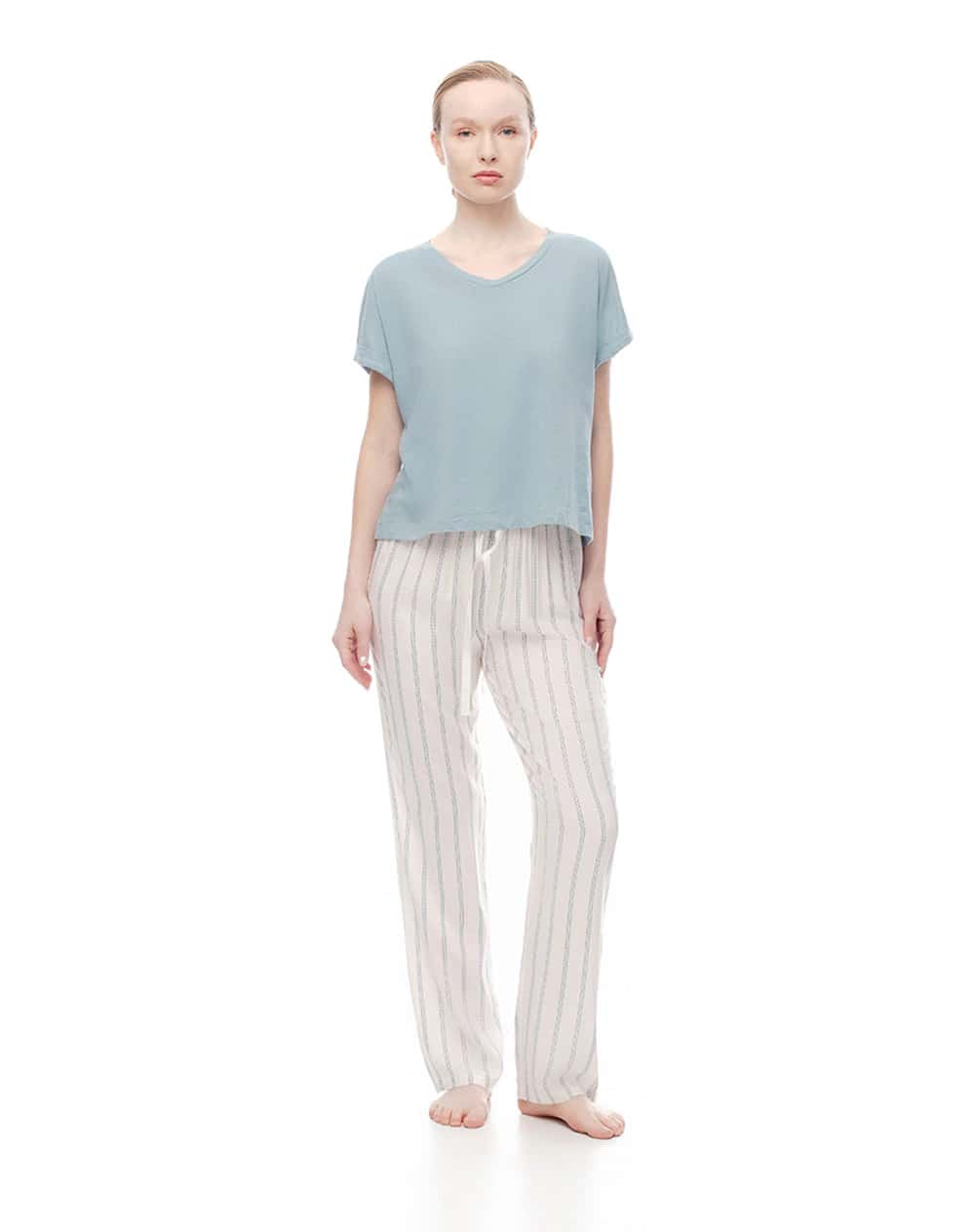 Pantalón de pijama rayas mujer