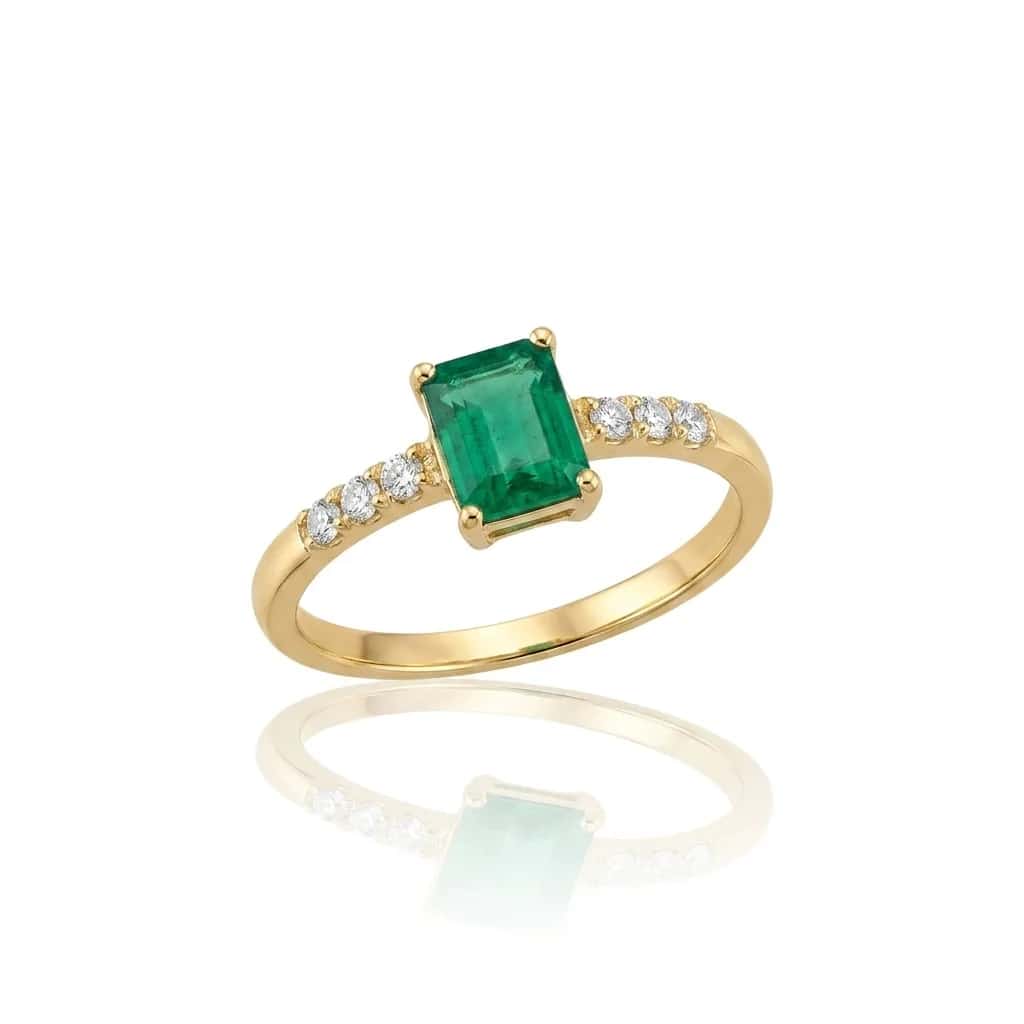 EMERALD CUT RING - miniatura 1