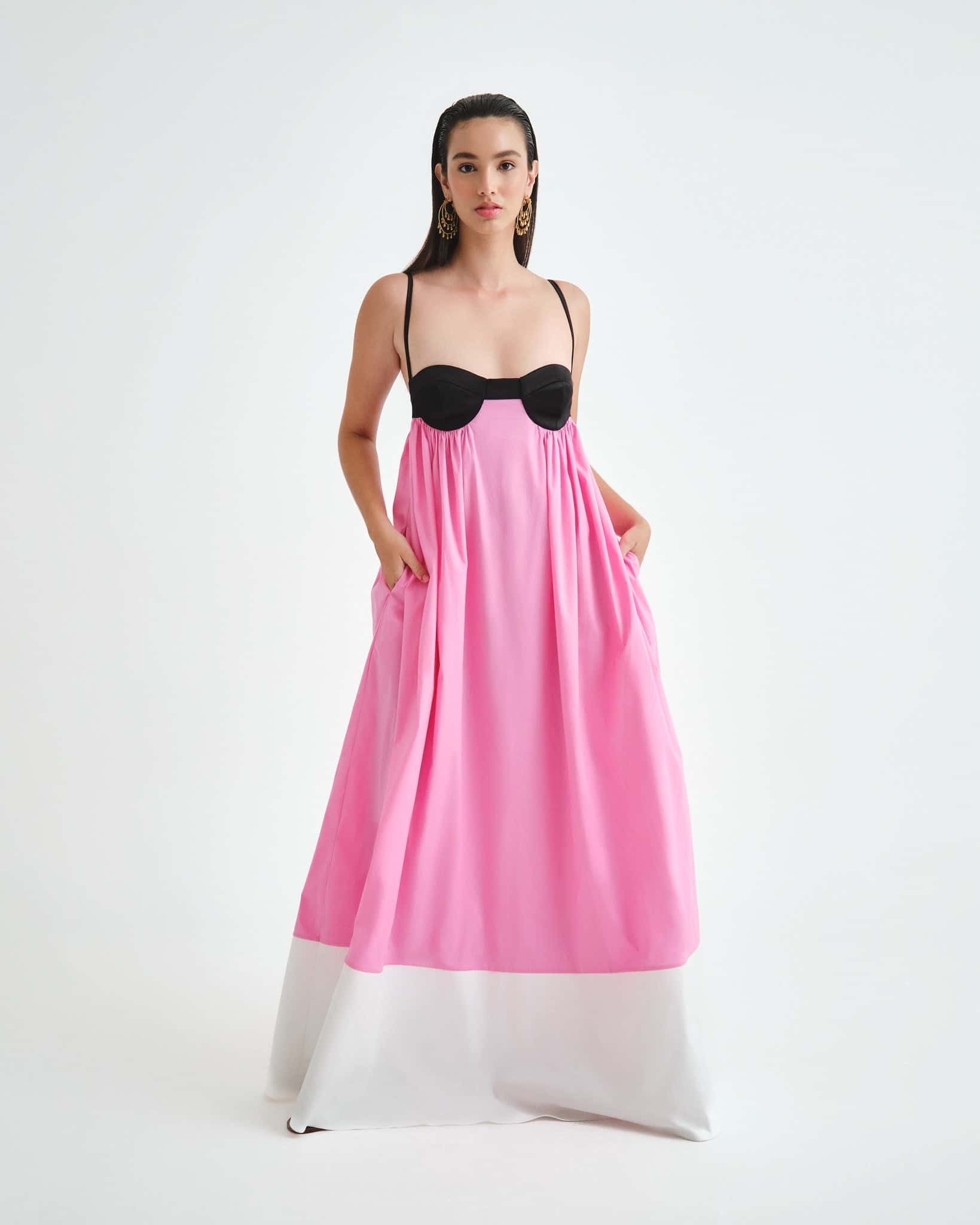 Brisa Bloques Maxi Dress - miniatura 5
