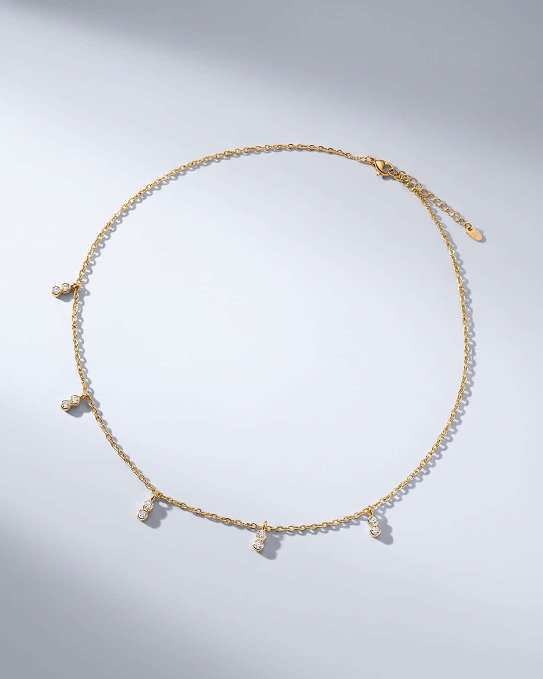 Collar Dijes 2 Cristales - miniatura 2