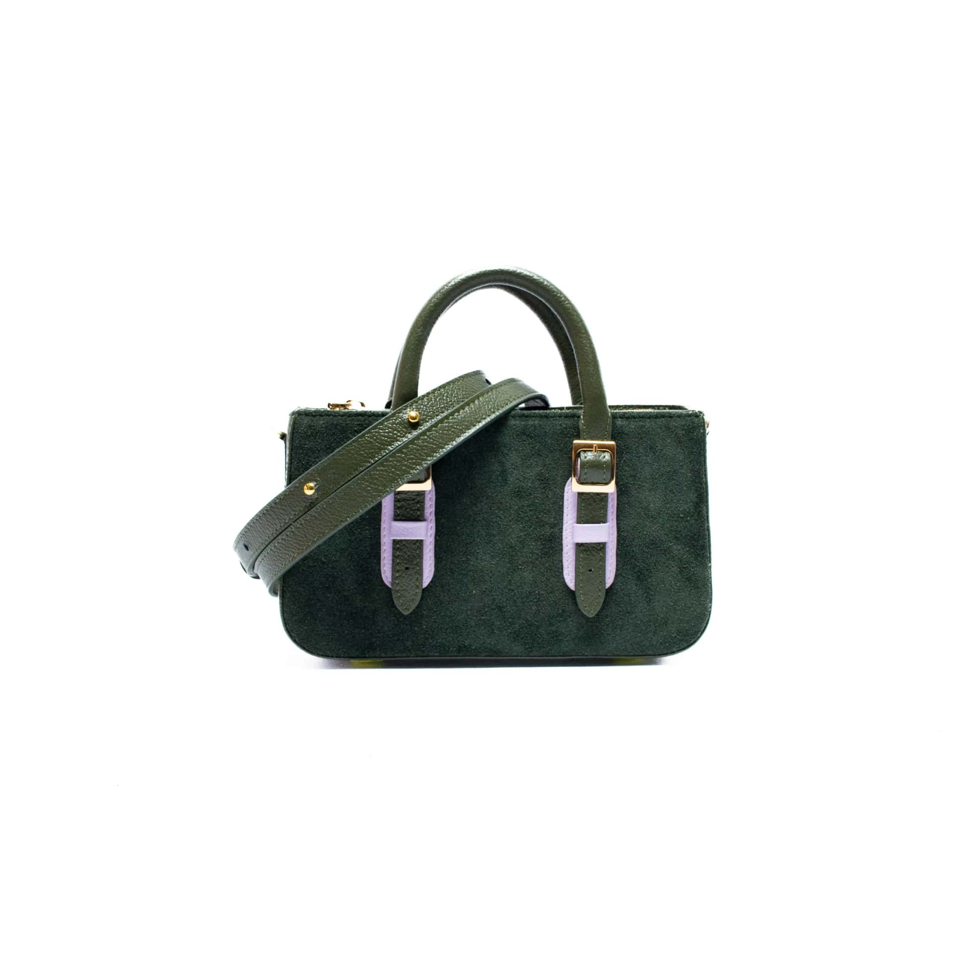 LOVELY BAG MICRO - Verde Botella x Malva