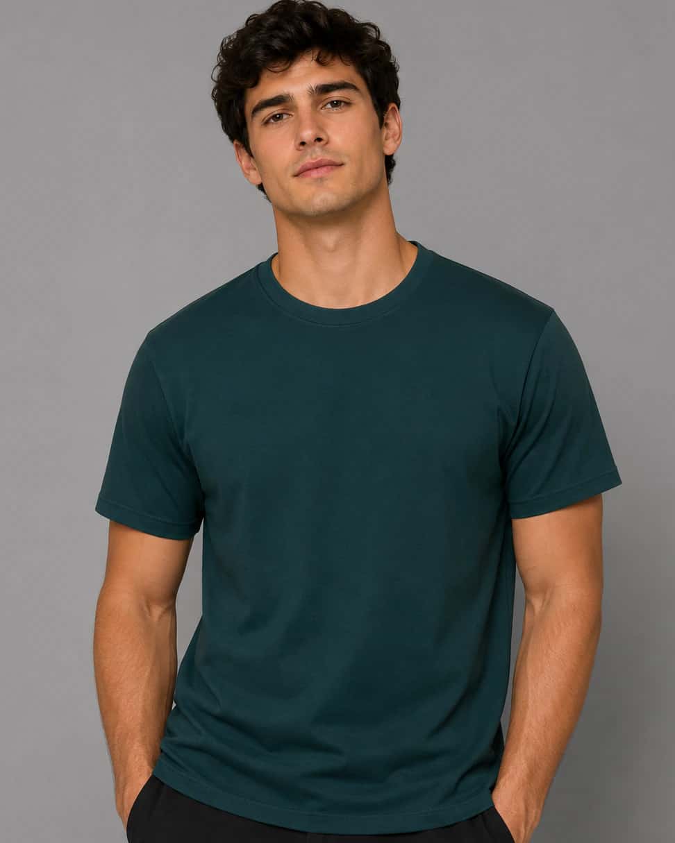 Camiseta Basica Holanda Verde Esmeralda