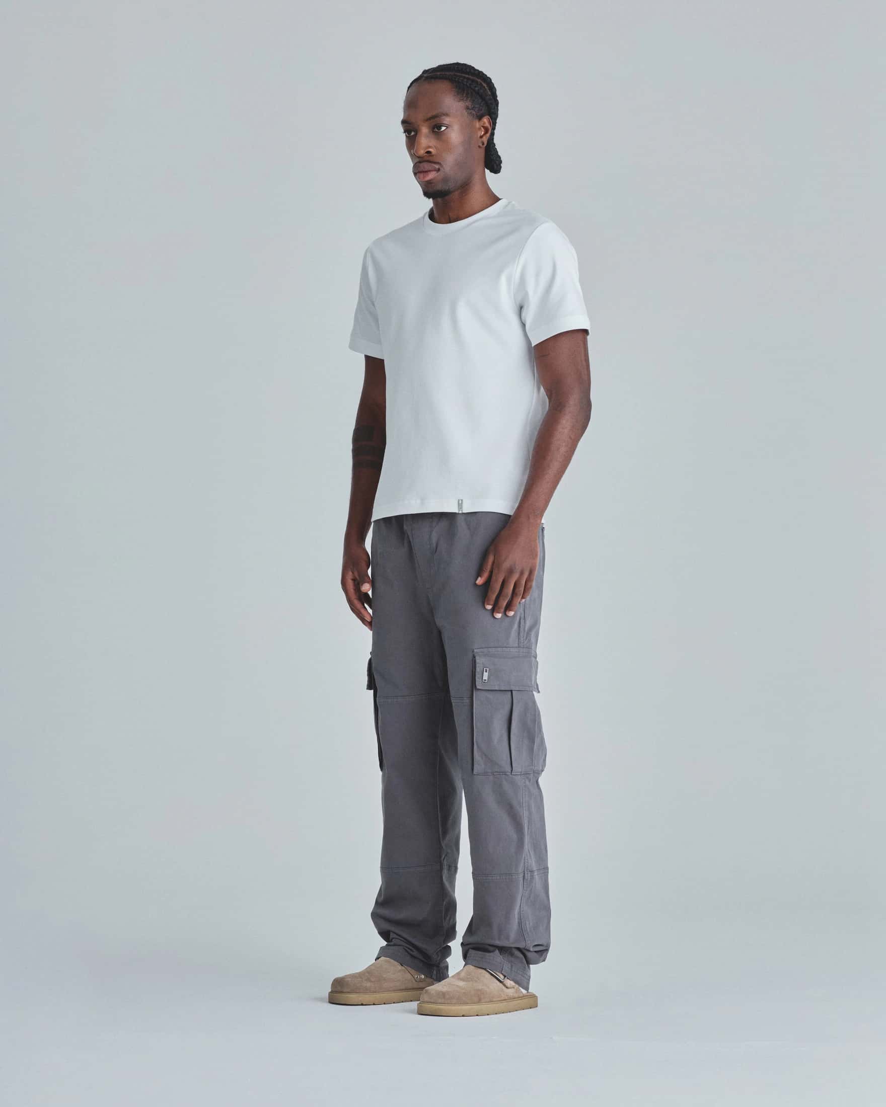 Basics Relaxed Cargo Pants Gray - miniatura 5