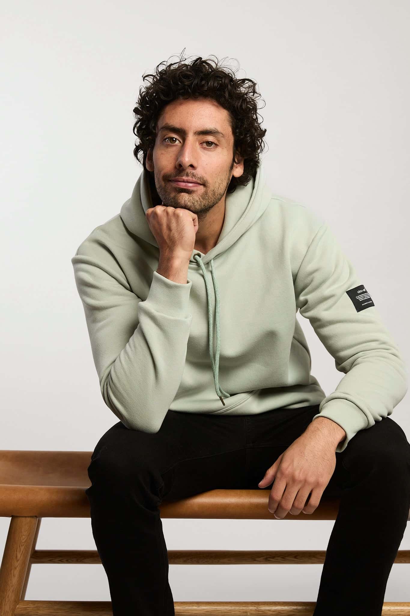 Hoodie verde claro
