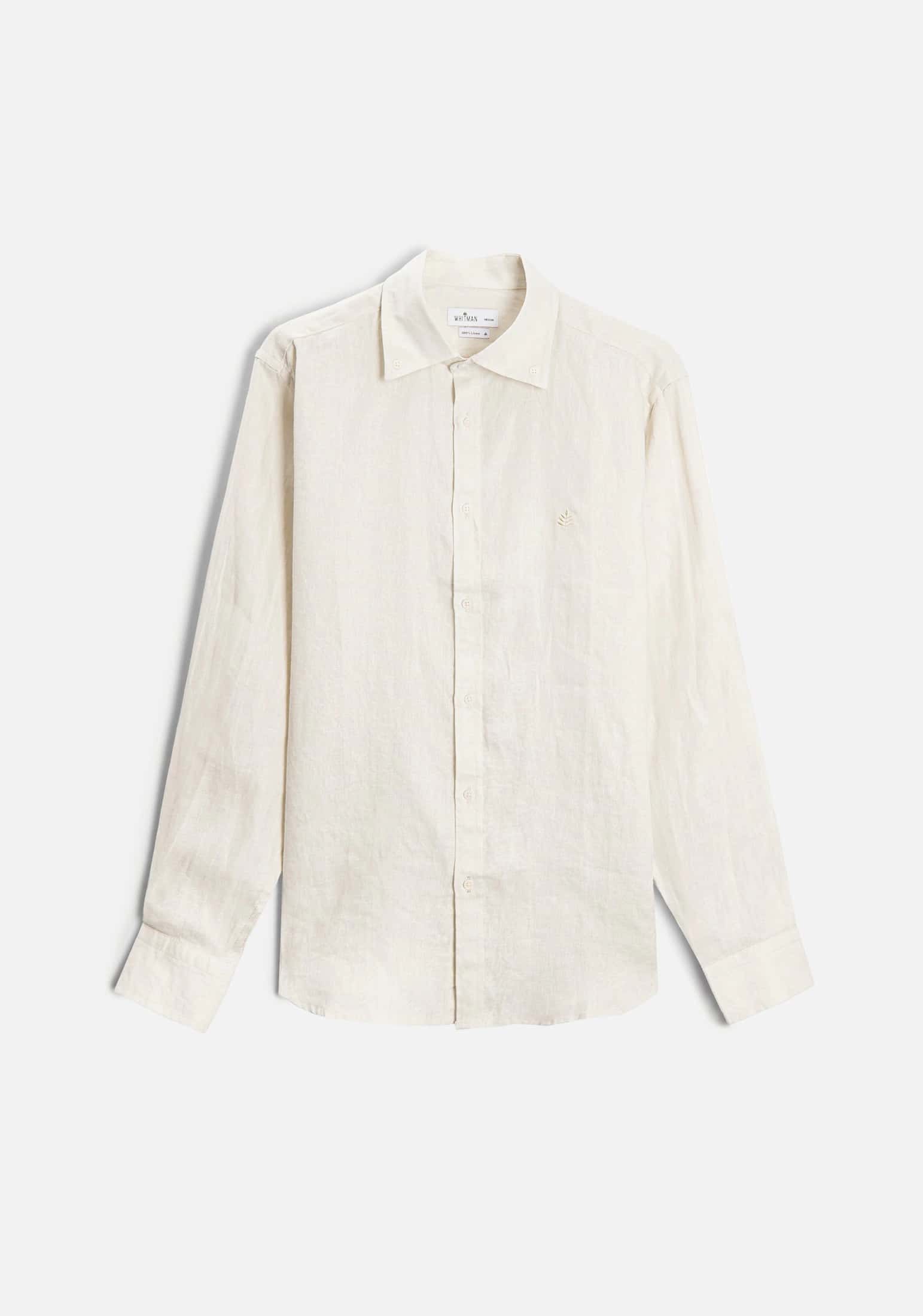 Camisa H CBD Lino L-Atn Marfil