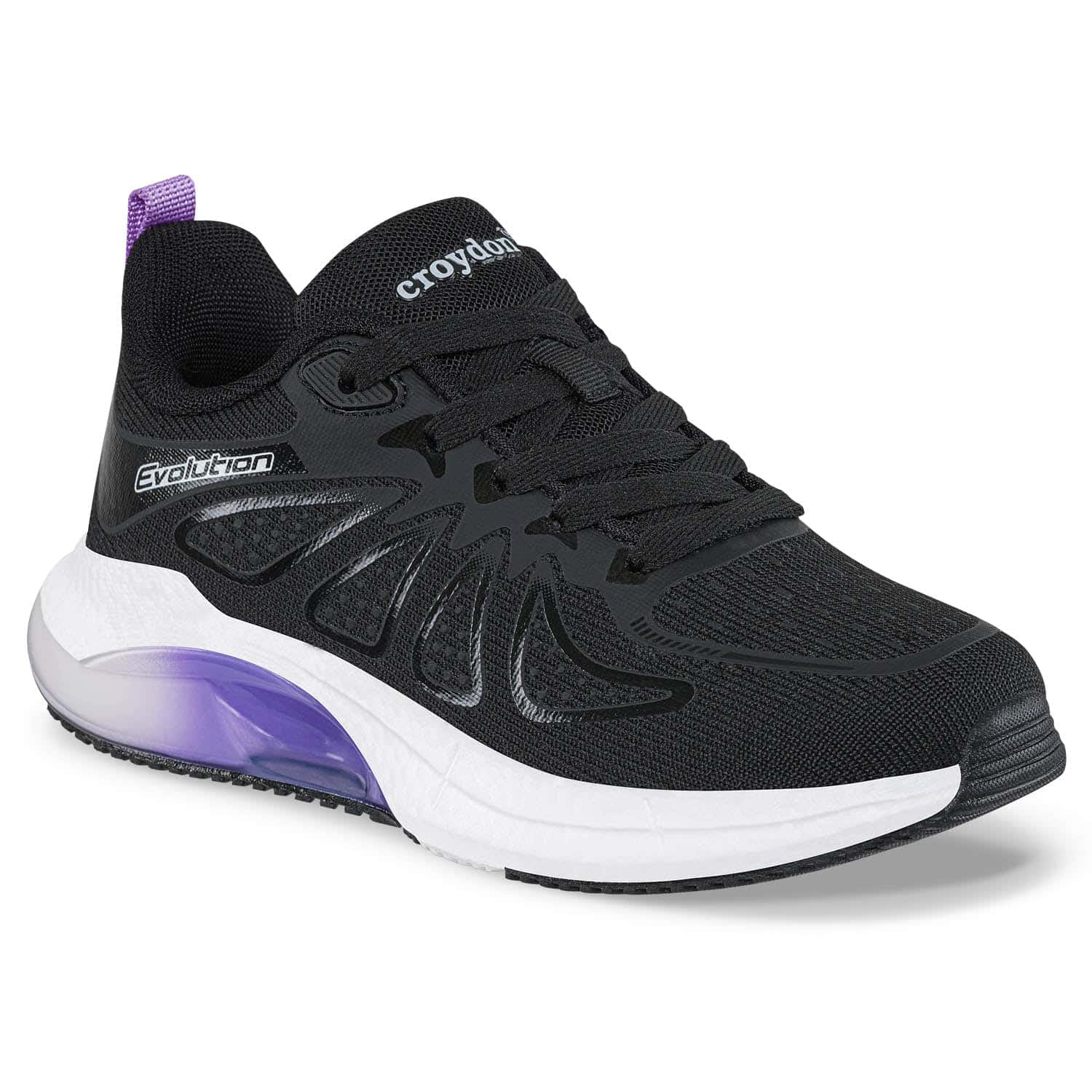 Tenis Running Gelmor Negro-Mora Croydon para Niña