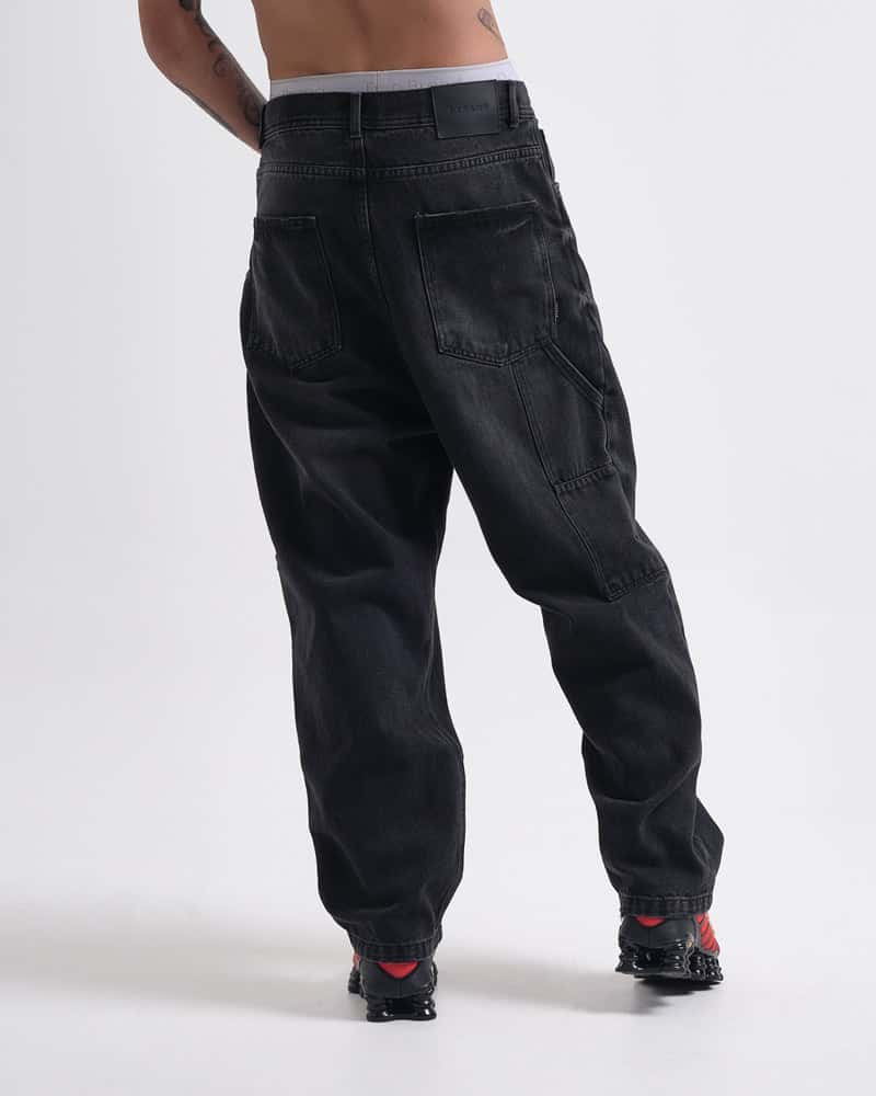 Jeans Baggy Básico Essential Black - miniatura 2