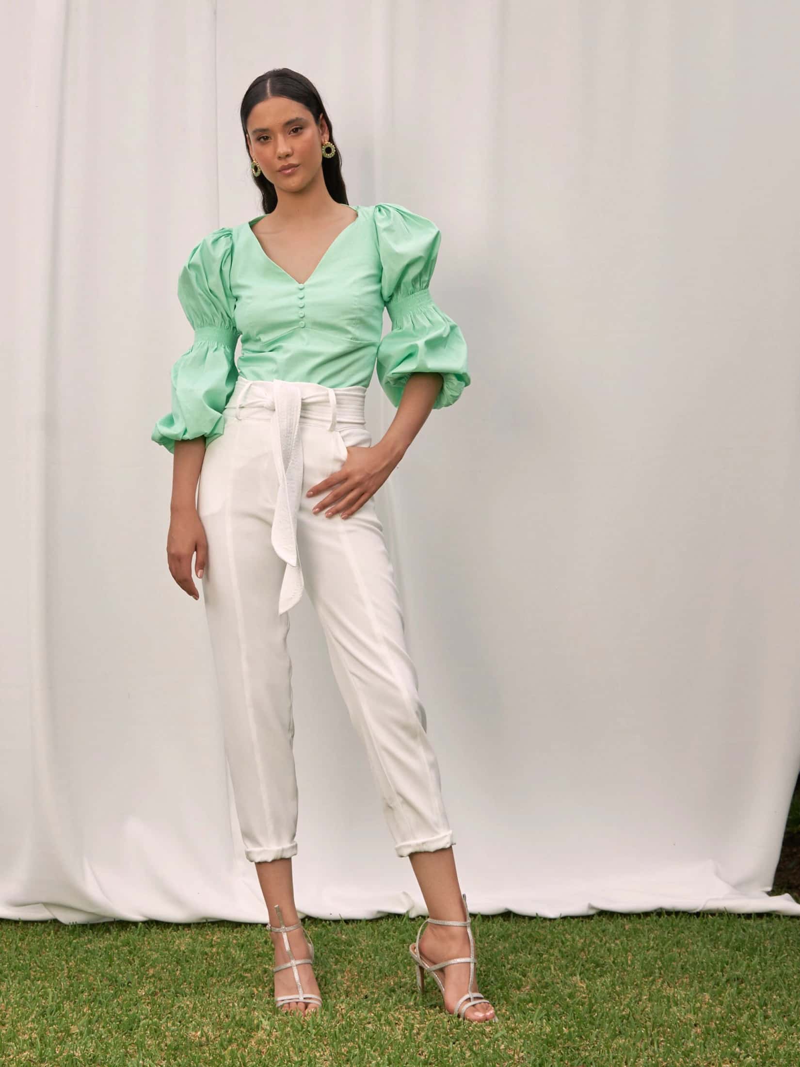 Blusa Vico Verde Menta - miniatura 3