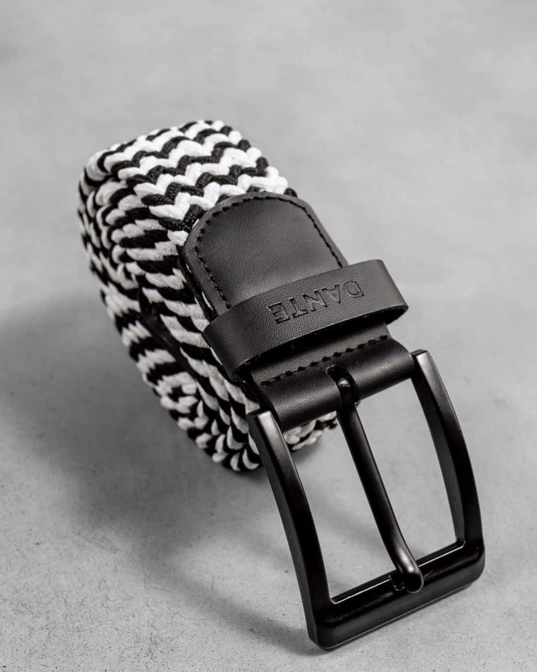Cinturon Elastico Blanco con Negro
