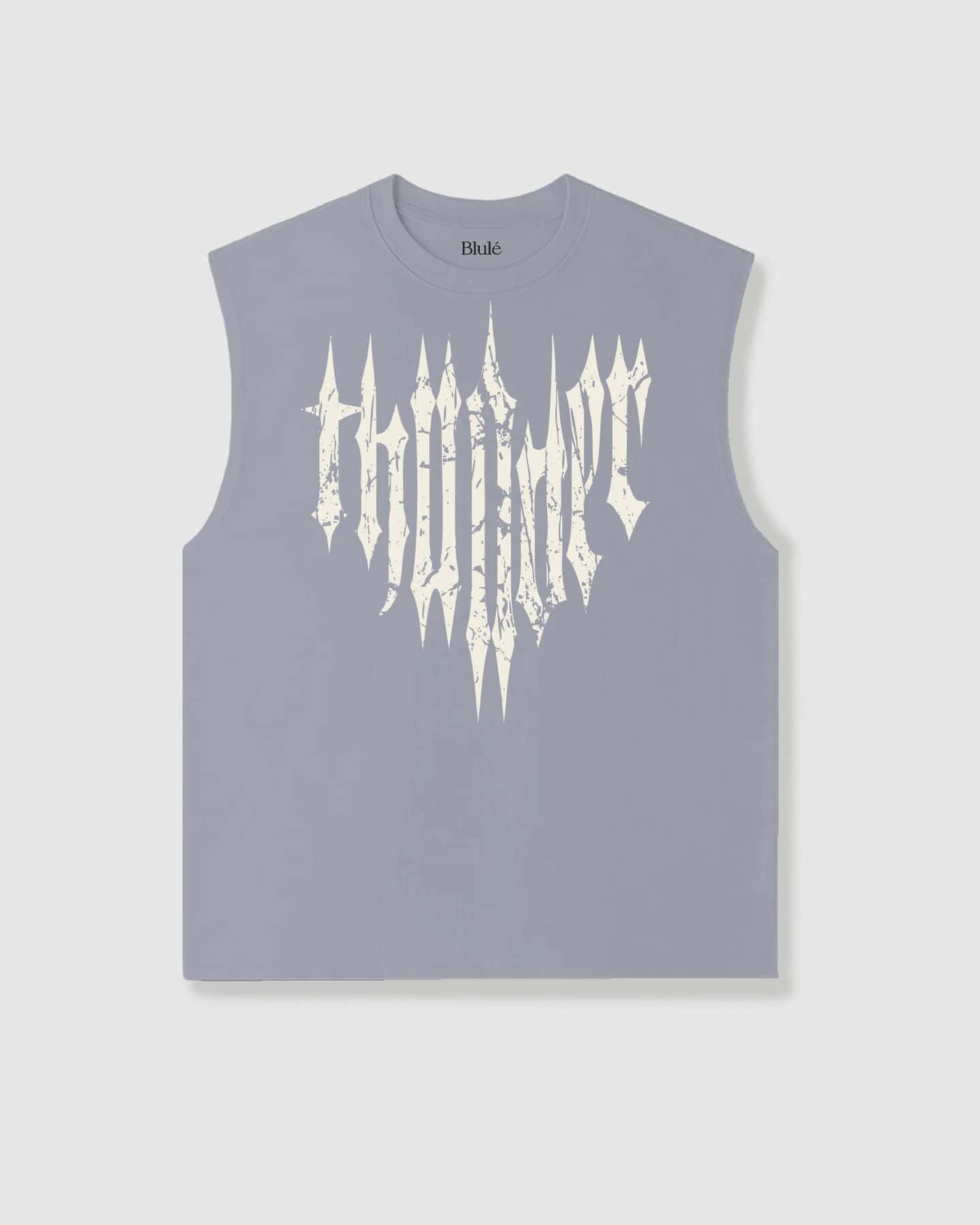 Oversized Sleeveless Thunder Grey