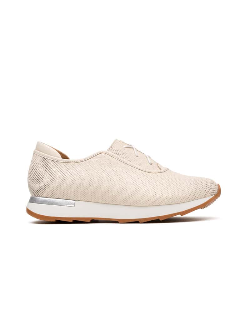 Tenis casuales de cuero texturizado para mujer REF LBT1153GM