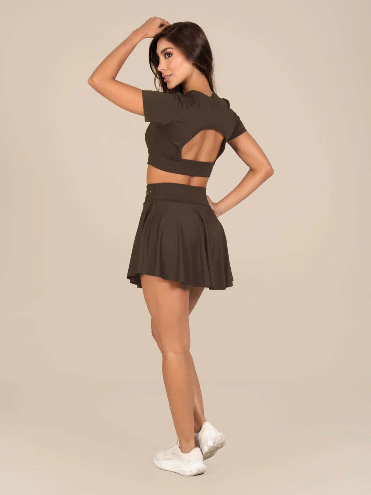 Vanity faldashort set cafe seco - miniatura 3