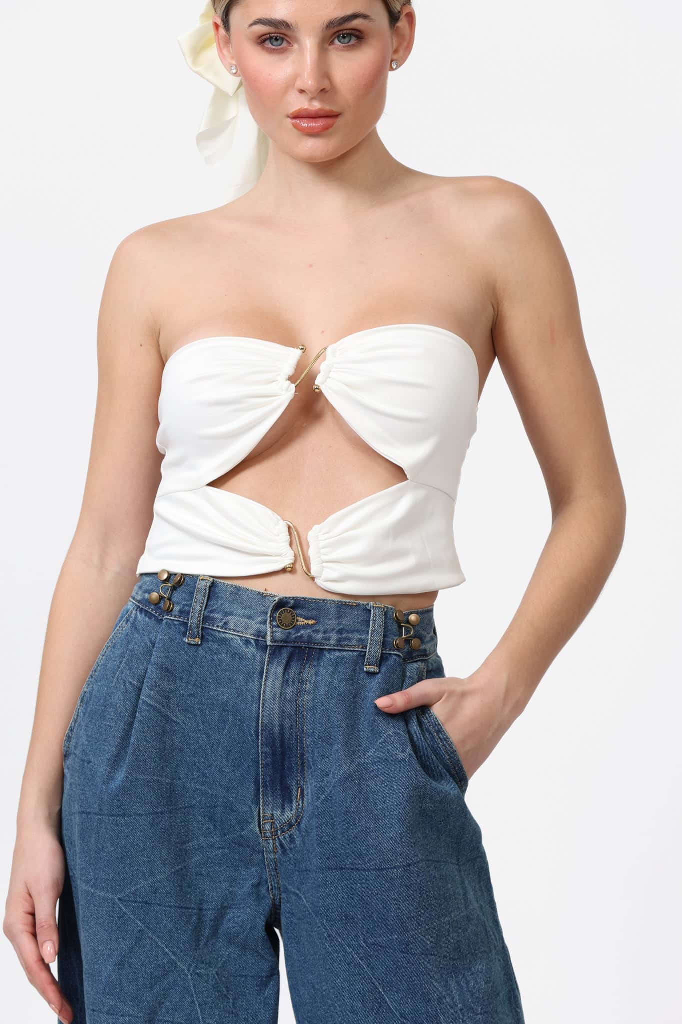 V CORSET WHITE
