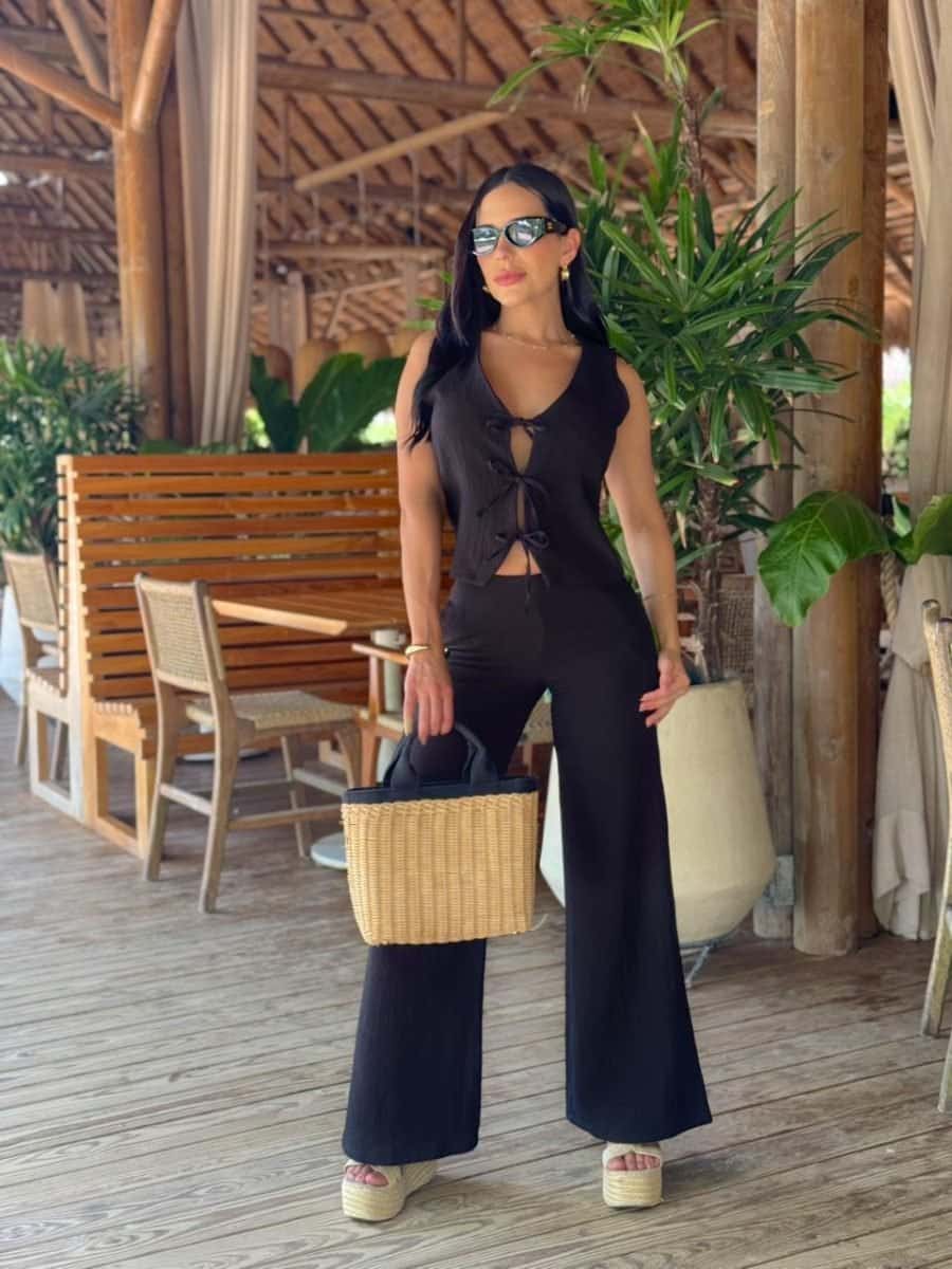 Set pantalon Venecia (negro )
