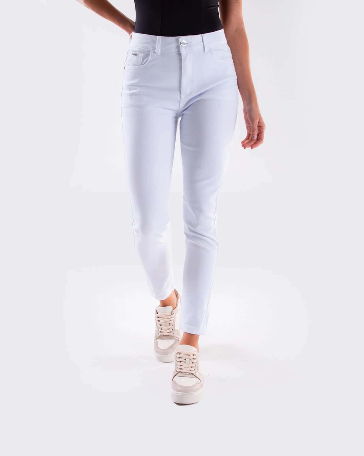 Jean blanco para mujer