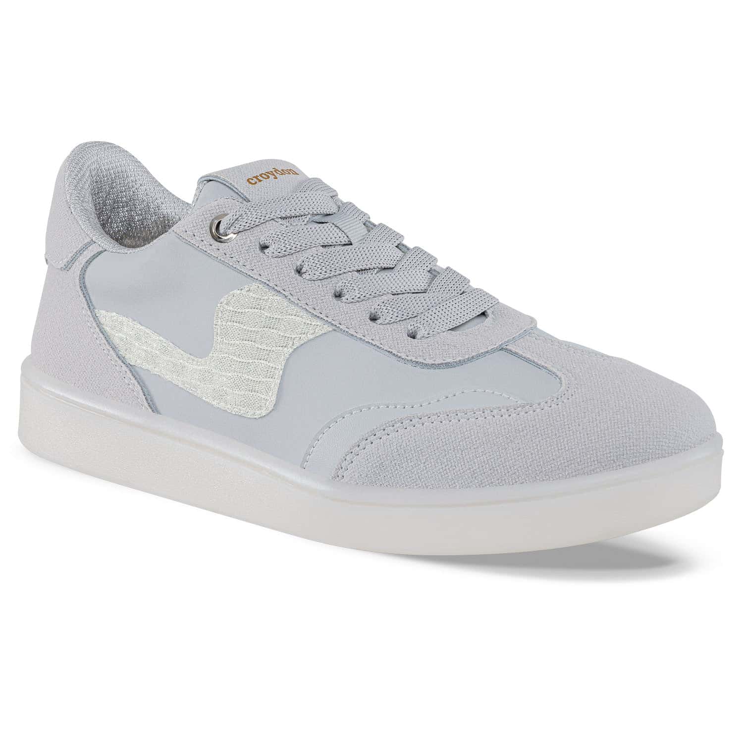 Tenis Urbanos Brendha Gris-Plata Croydon Para Mujer