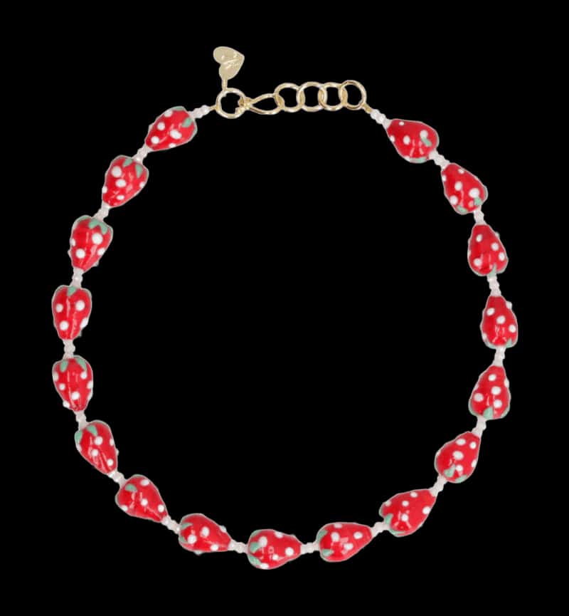 Collar Fresas con Crema