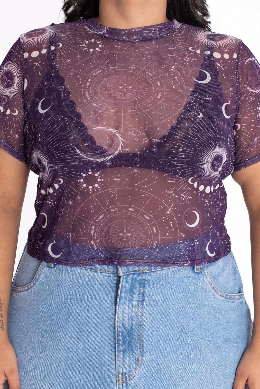 Crop Top Malla Astra Morado - miniatura 4