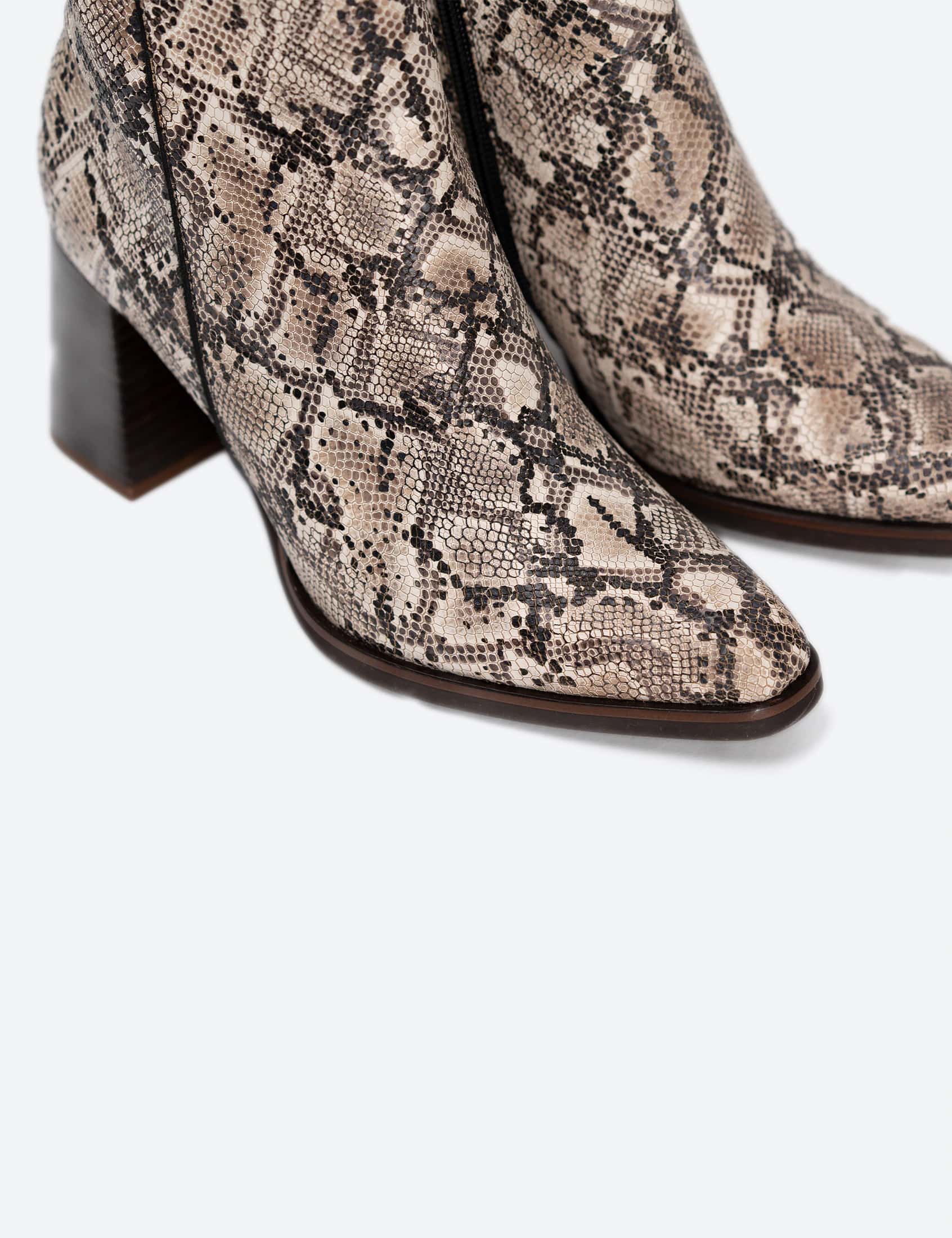 BOTIN MARSELLA PITON BLANCO - miniatura 5