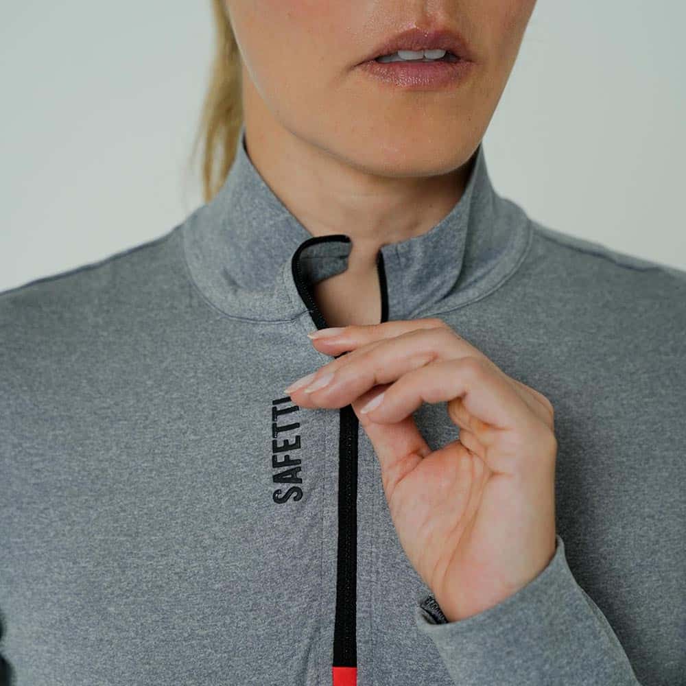 CAMISETA RUNNING MANGA LARGA ACTIVE GRAY PARA MUJER - miniatura 5