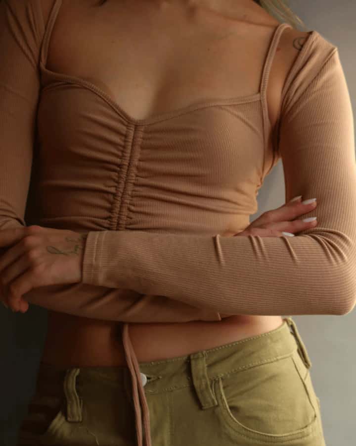 MANGAS RIBBED COVER NUDE