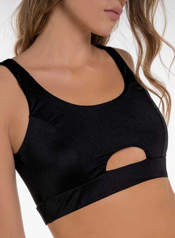 Top casual en tela rib - PRECIO ESPECIAL