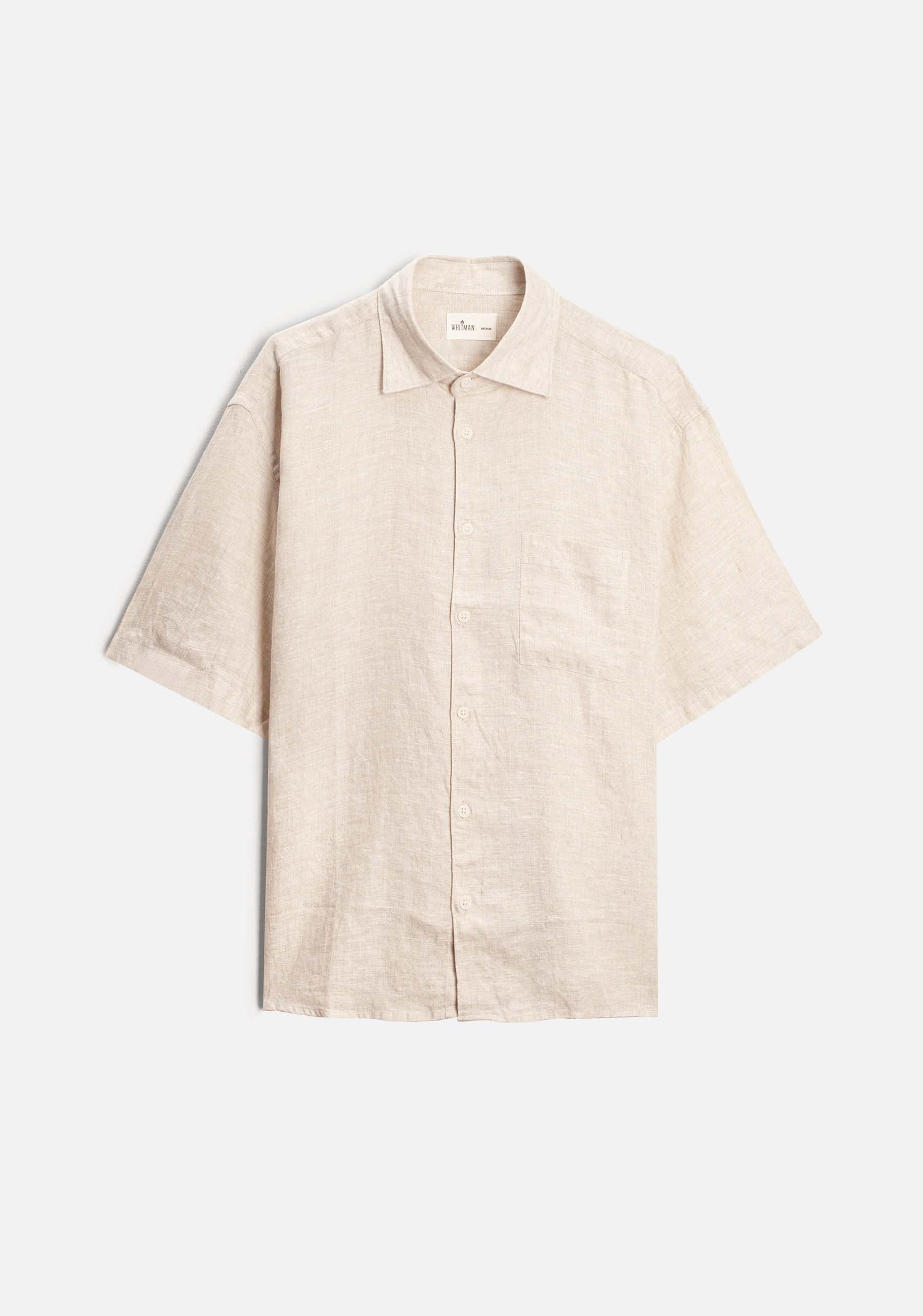 Camisa H Boxy Lino Avena