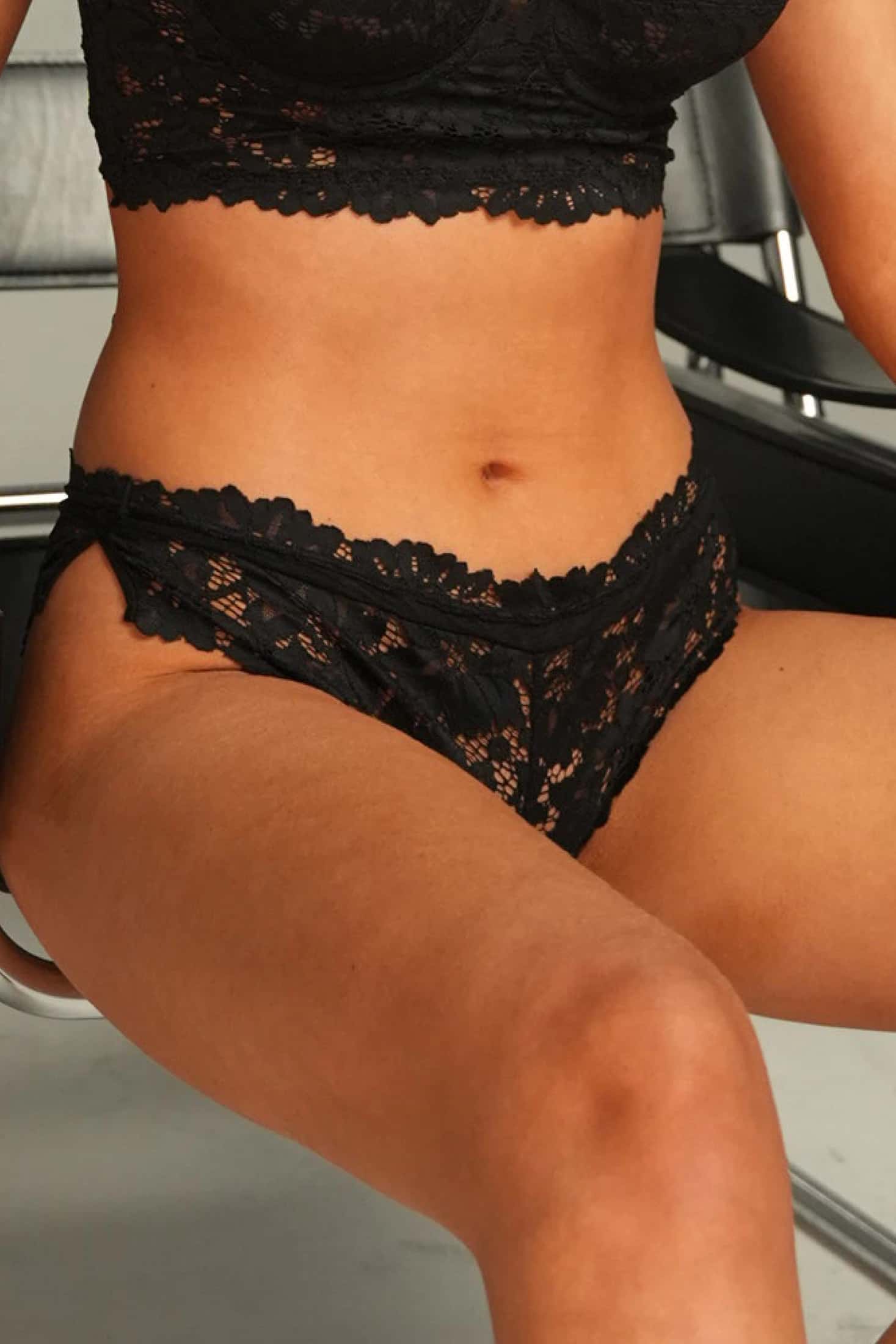 CULOTTE ELLIPSE SEXY ENCAJE TOTAL COMODIDAD VINTAGE NEGRO