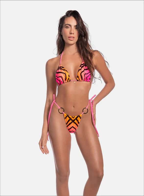 VESTIDO DE BAÑO DOS PIEZAS SUBLIMADO CON PIERDRAS - PRECIO ESPECIAL
