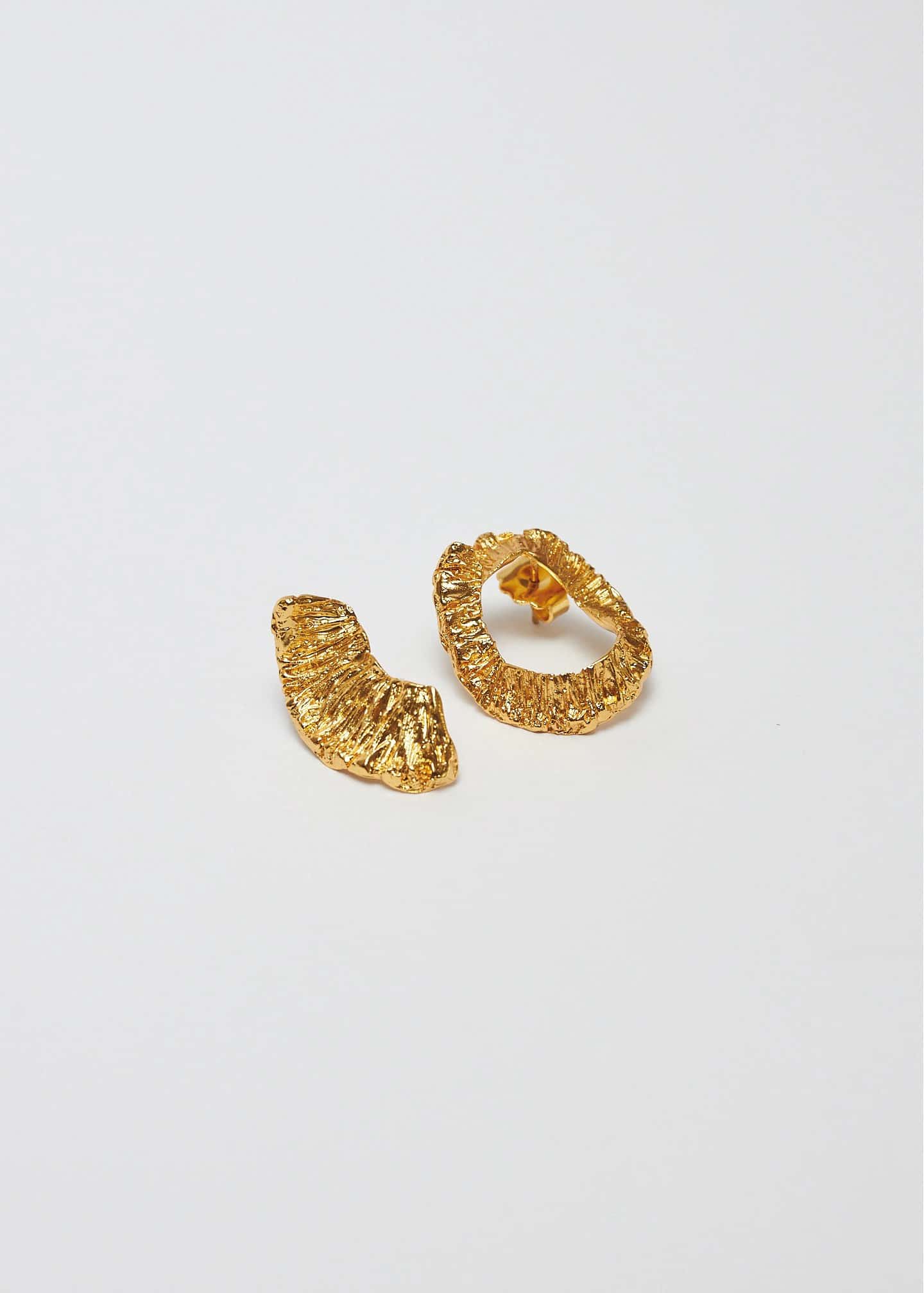 Aretes asimetricos trozo de sol