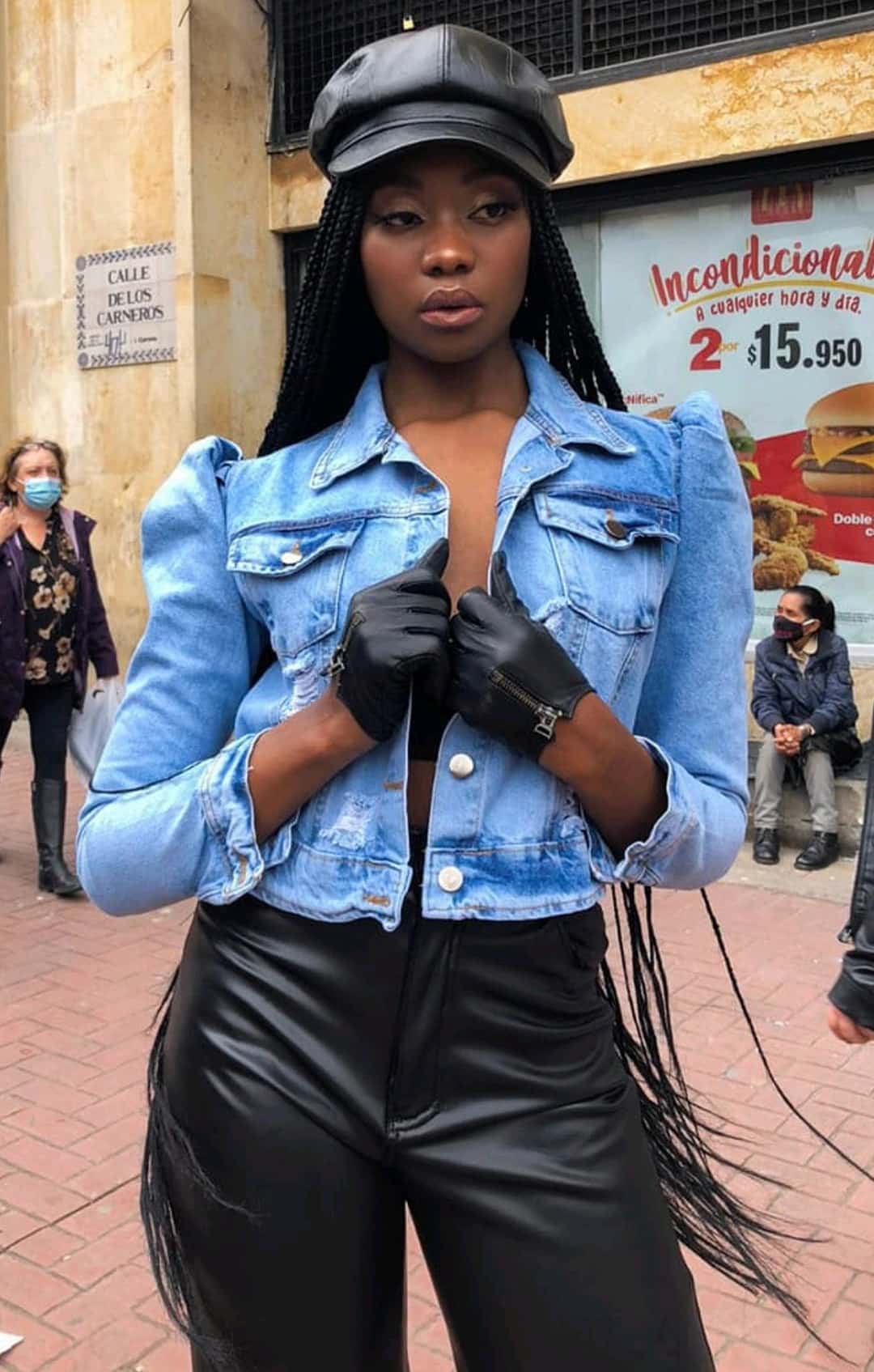 Chaqueta Jean Bombacha