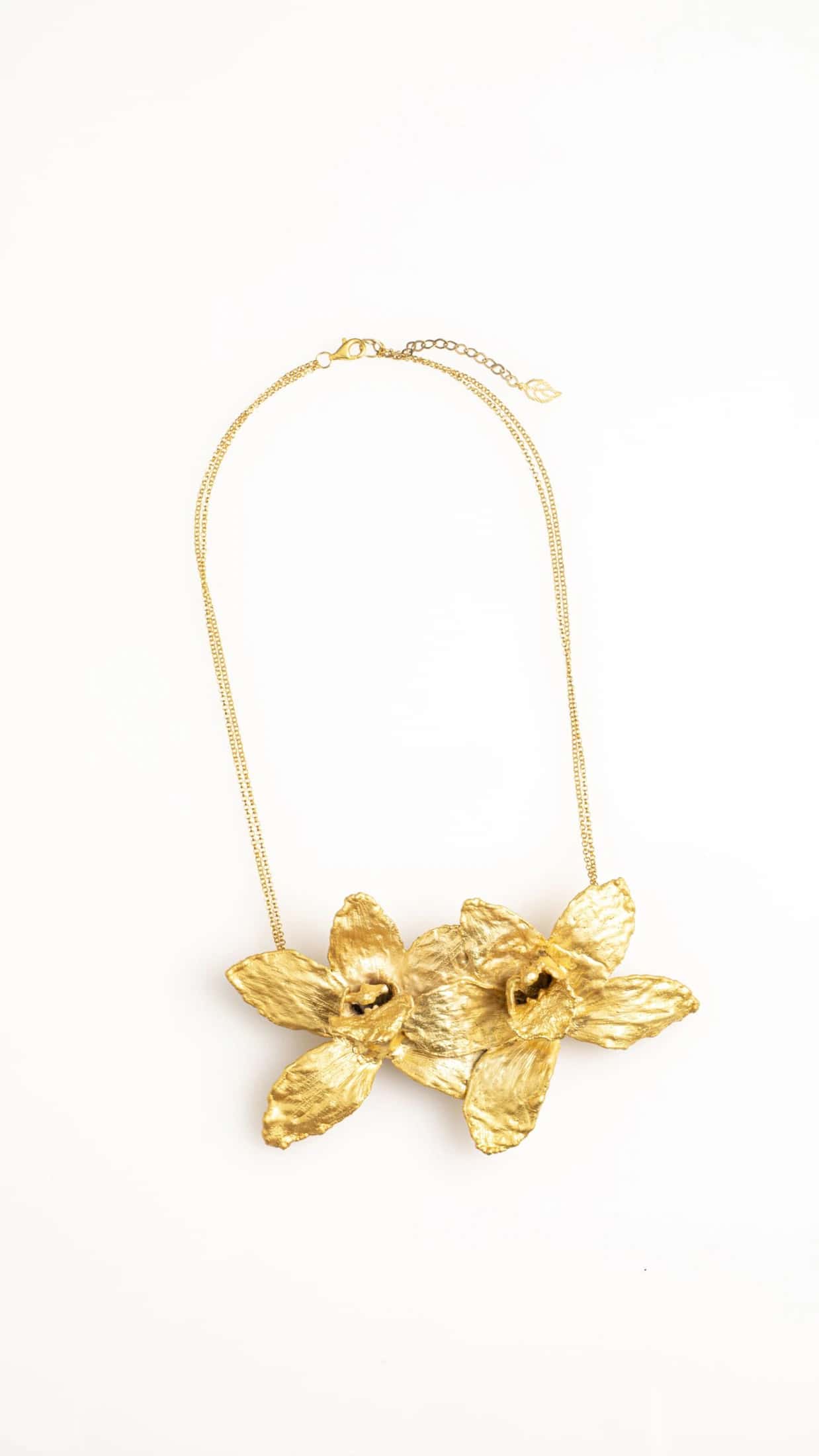 CYMBIDIUM ORCHID HEADPIN PIN AND NECKLACE