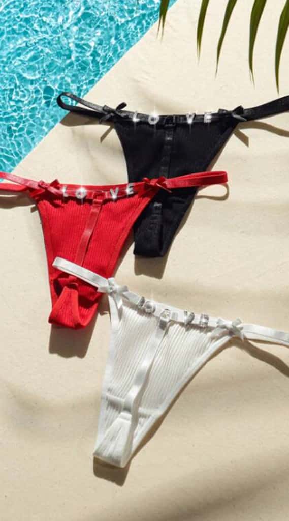 Tanga letras LOVE SH-311887-BLA-MyL