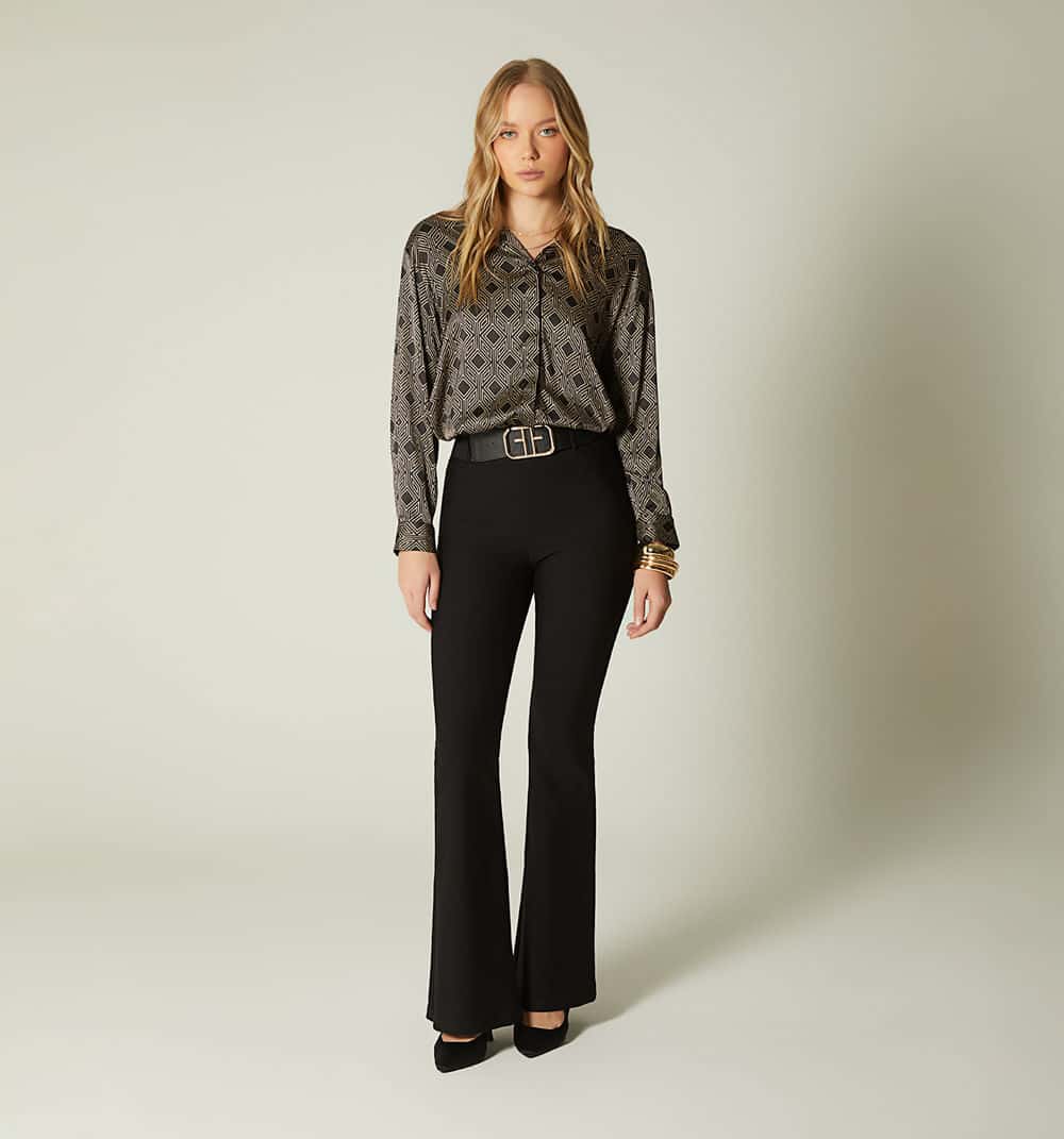 Blusa camisera manga larga