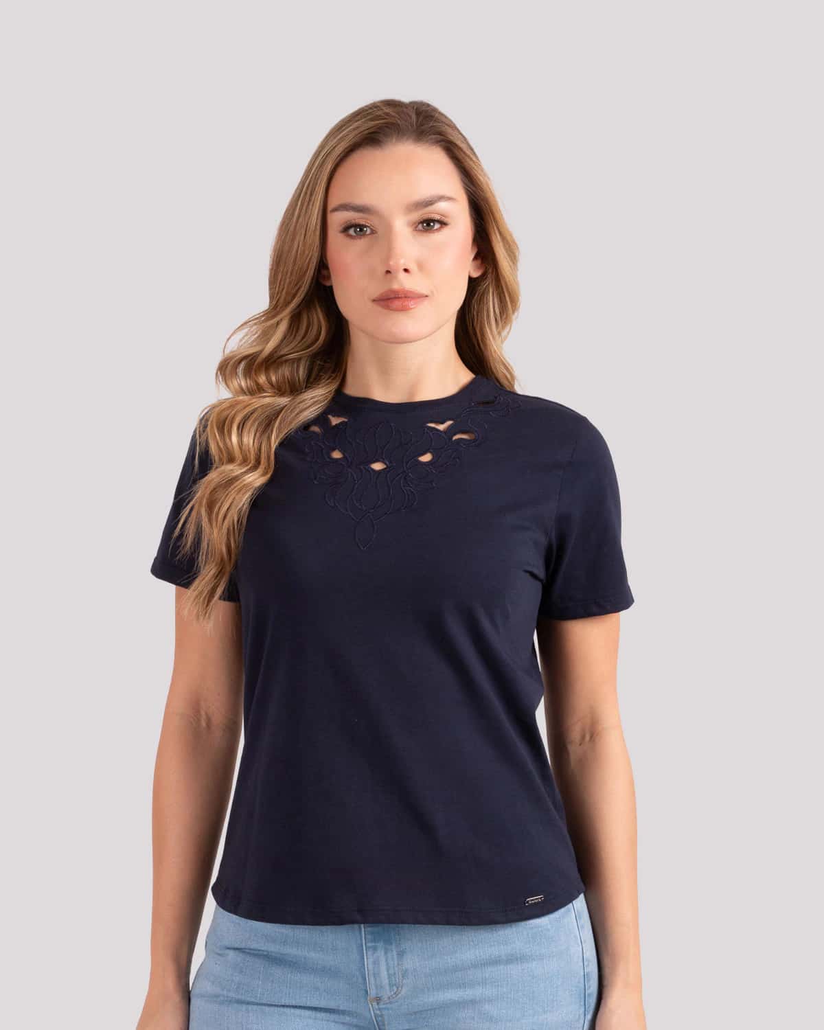 Camiseta azul para mujer