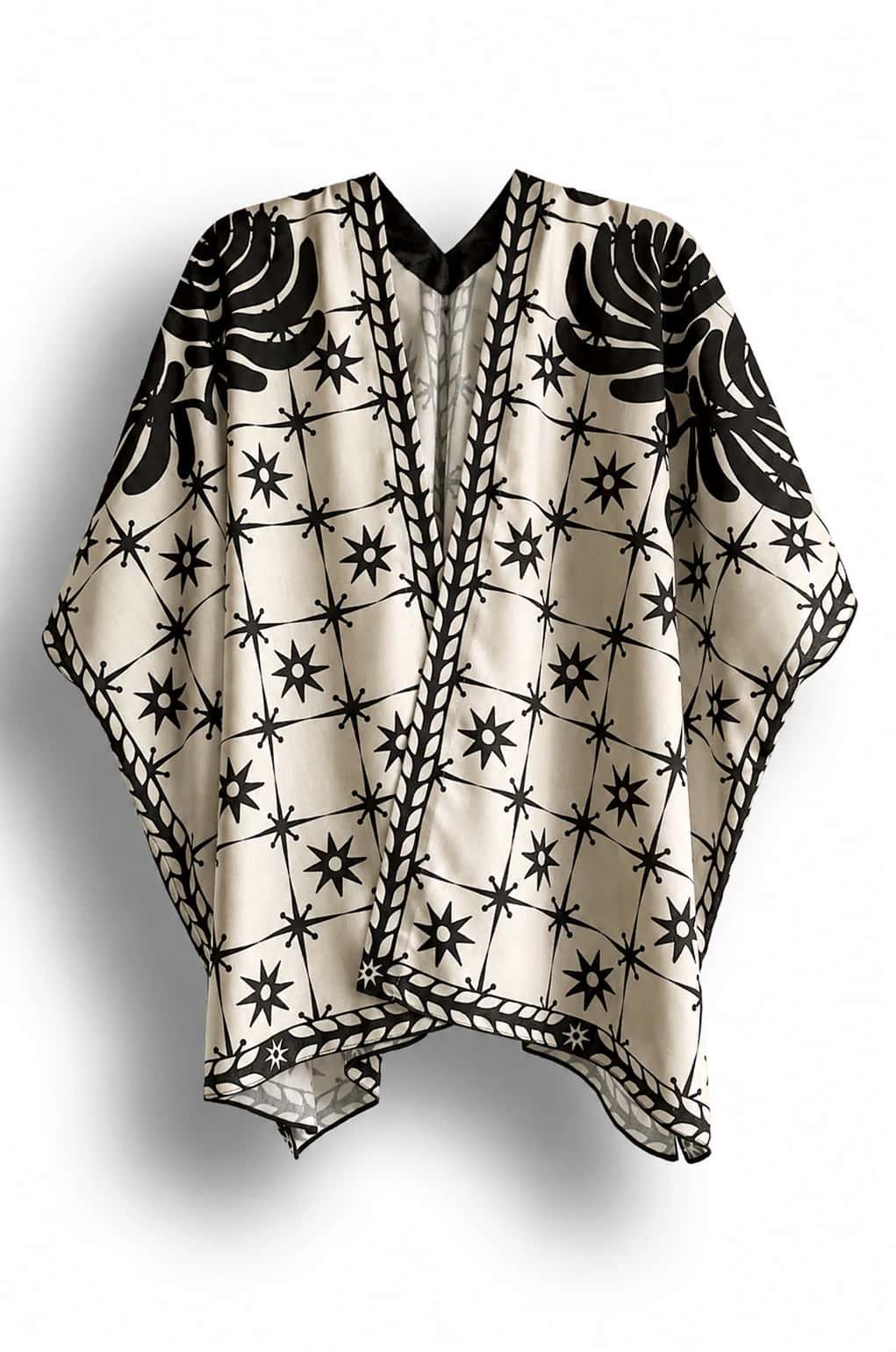 Kimono Cometa, Beige - Seda - miniatura 2