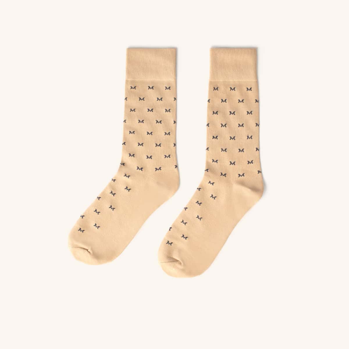 Medias Monograma Beige MH Socks