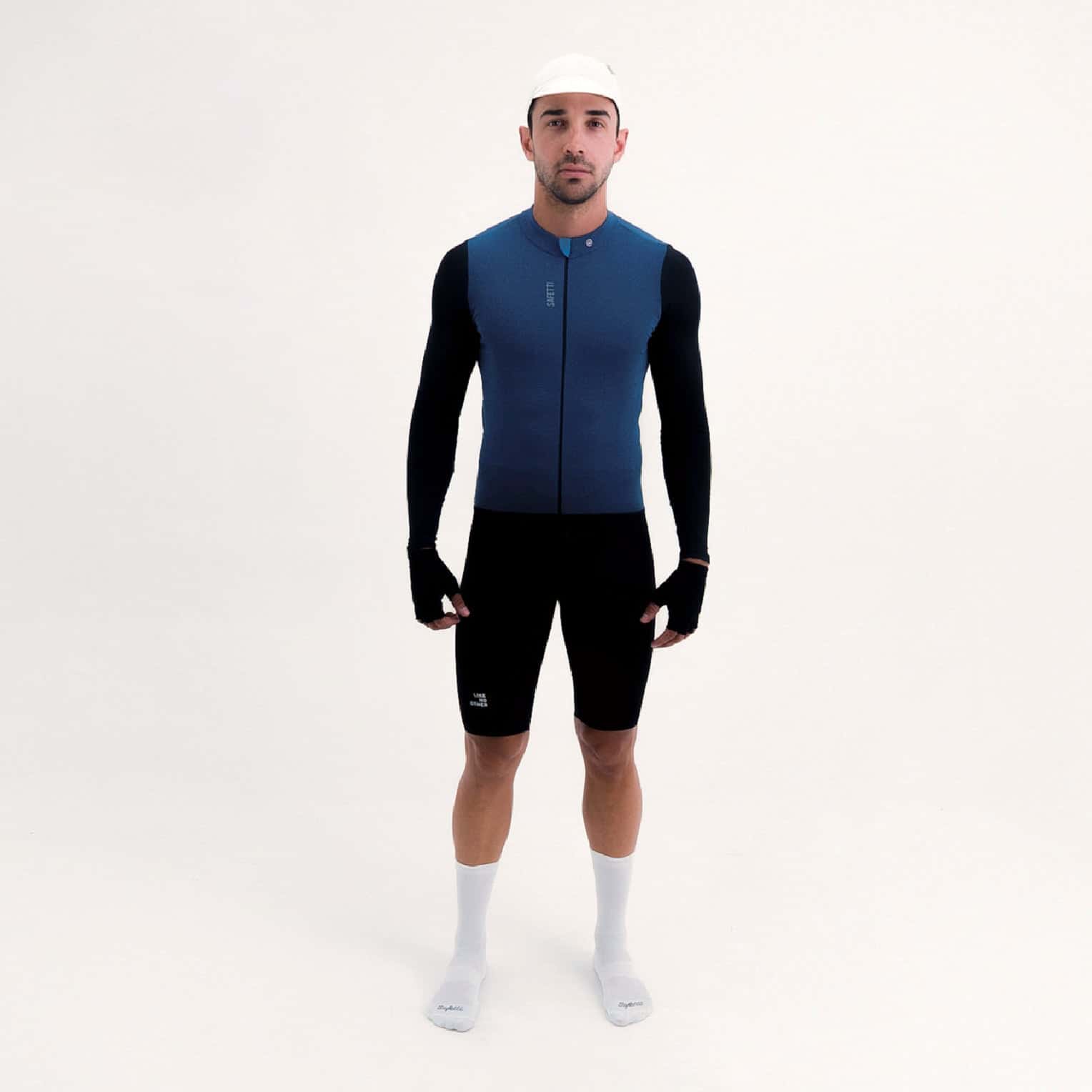 CAMISA CICLISMO MANGA LARGA CLIMATE AZUL PARA HOMBRE - miniatura 1