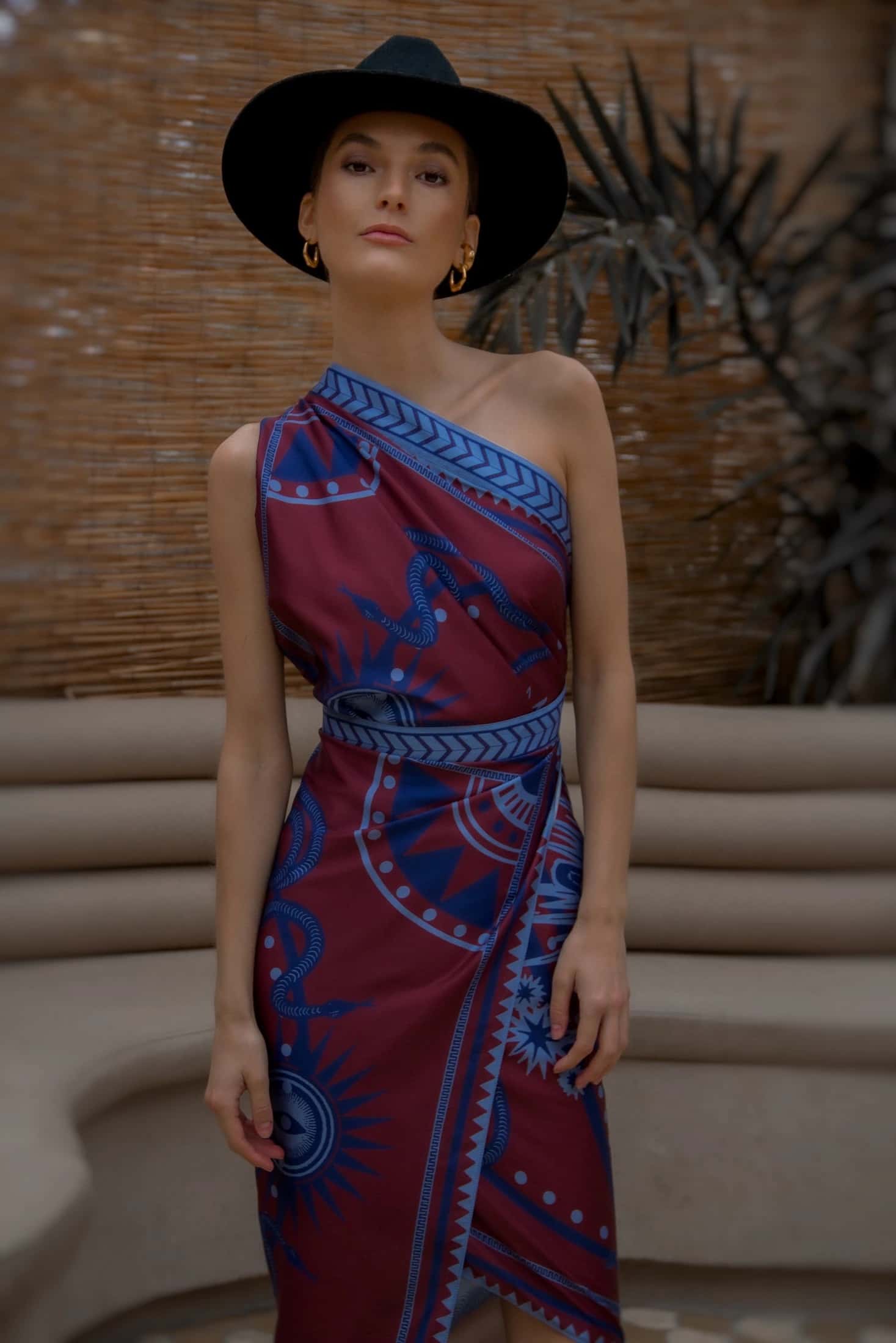 Sari Nazar, Vino / Vestido - Falda - miniatura 4