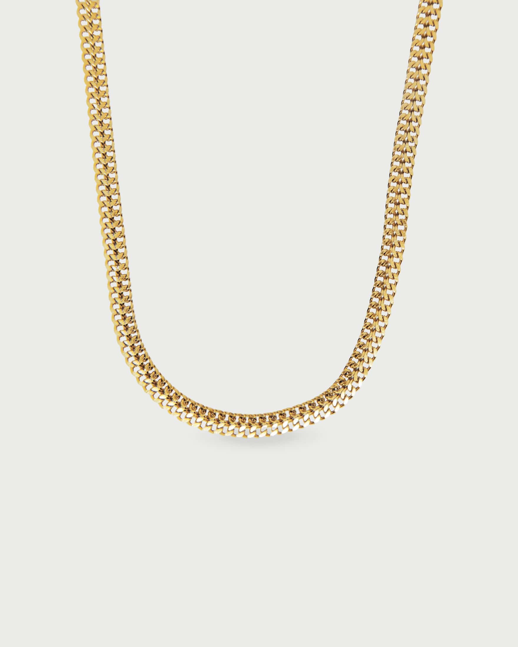 Collar Trenzado Ancho Acero Inoxidable