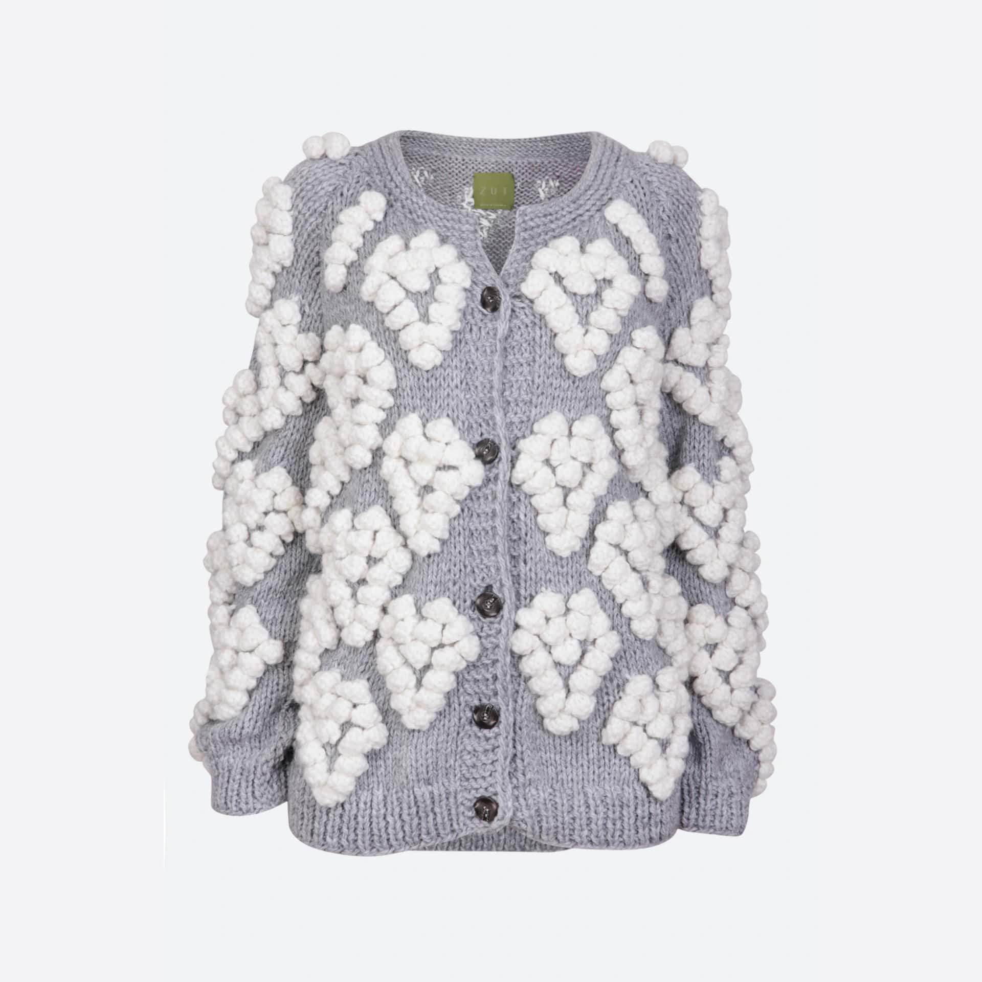 LUISA KNITTED SWEATER WITH HEARTS