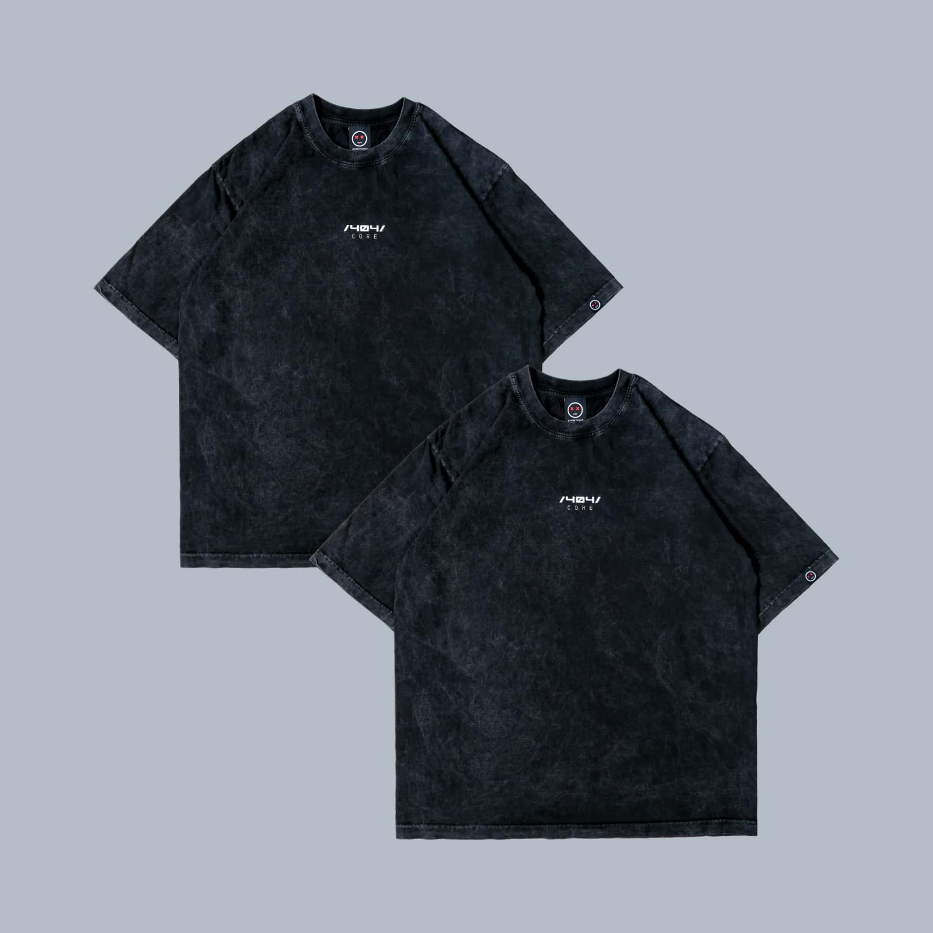 Camiseta Oversize Acid Wash Core Pack X2