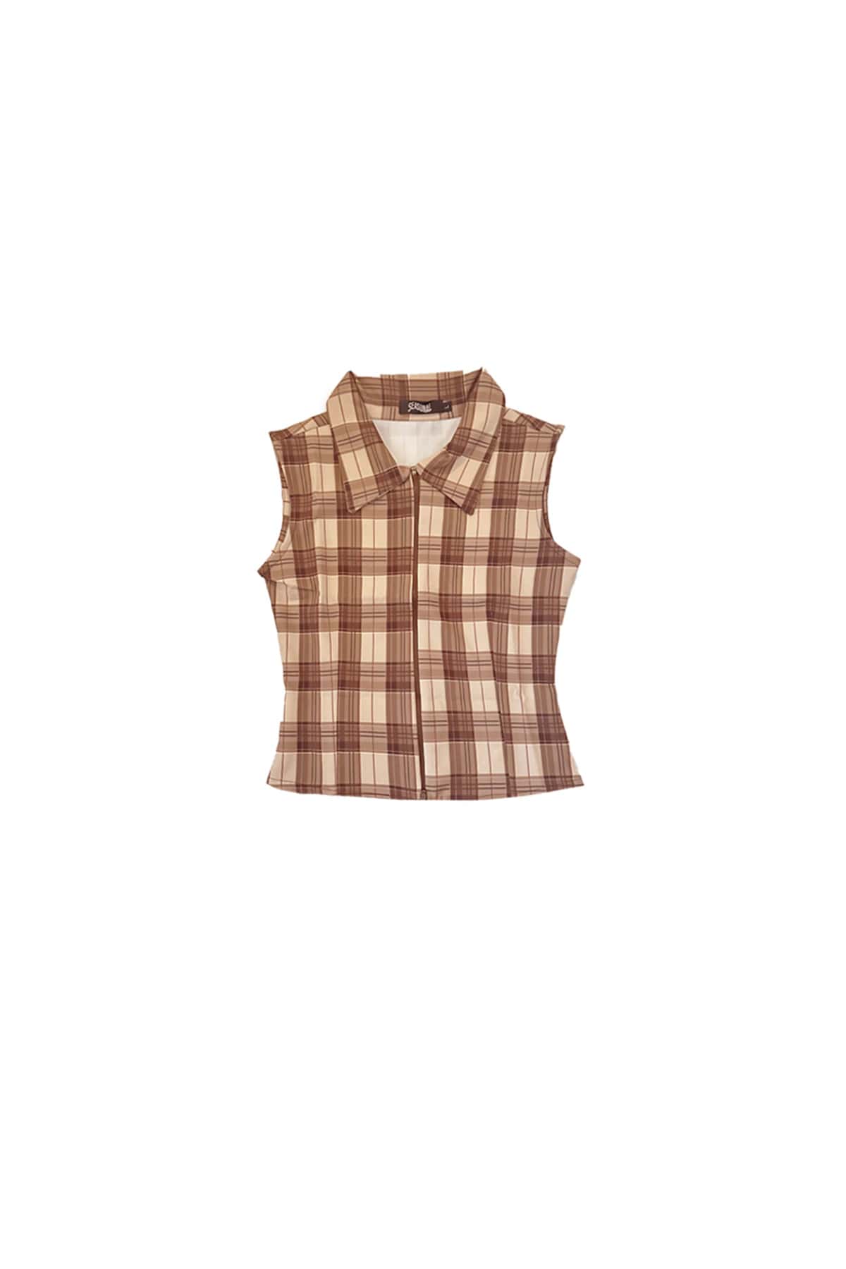 Zip Top in 90’s Plaid