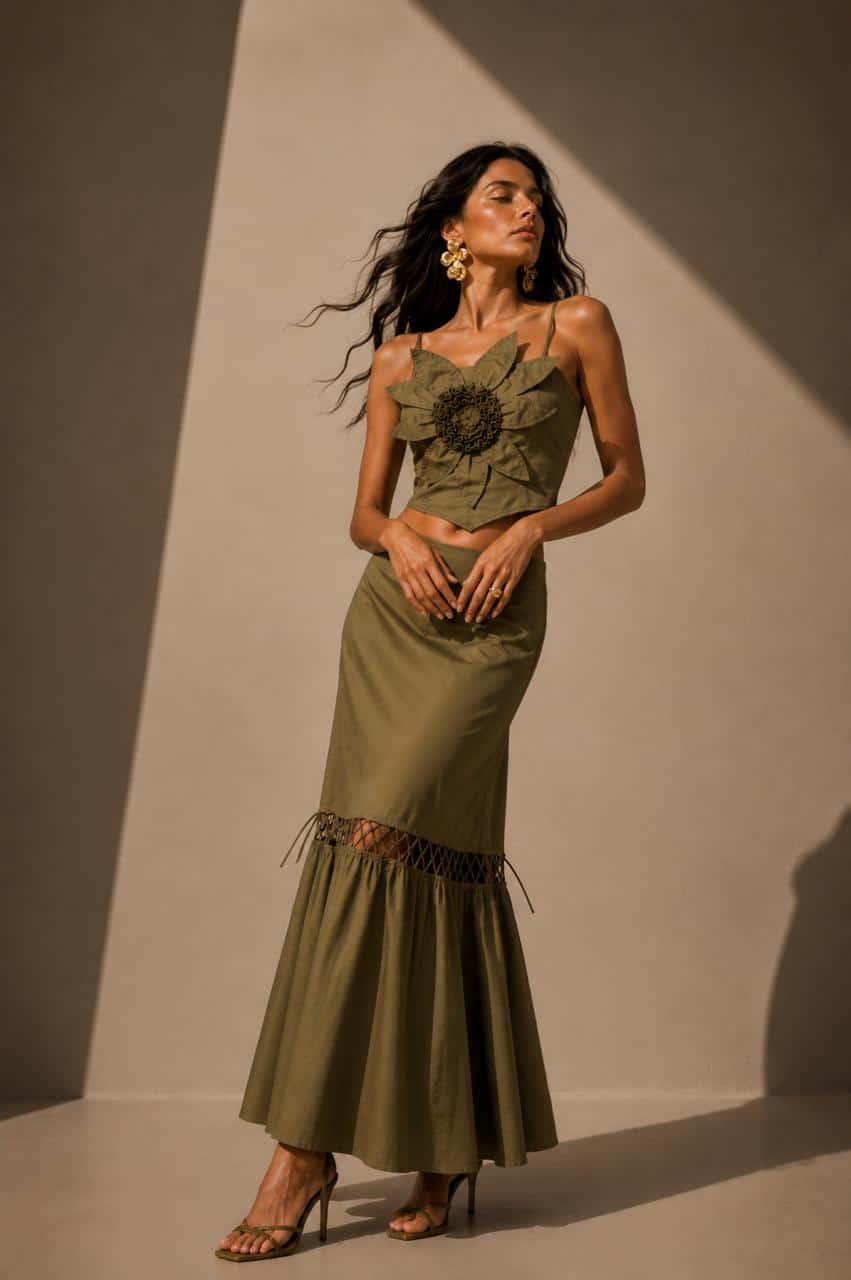 Crop Top Nogal Verde - miniatura 2